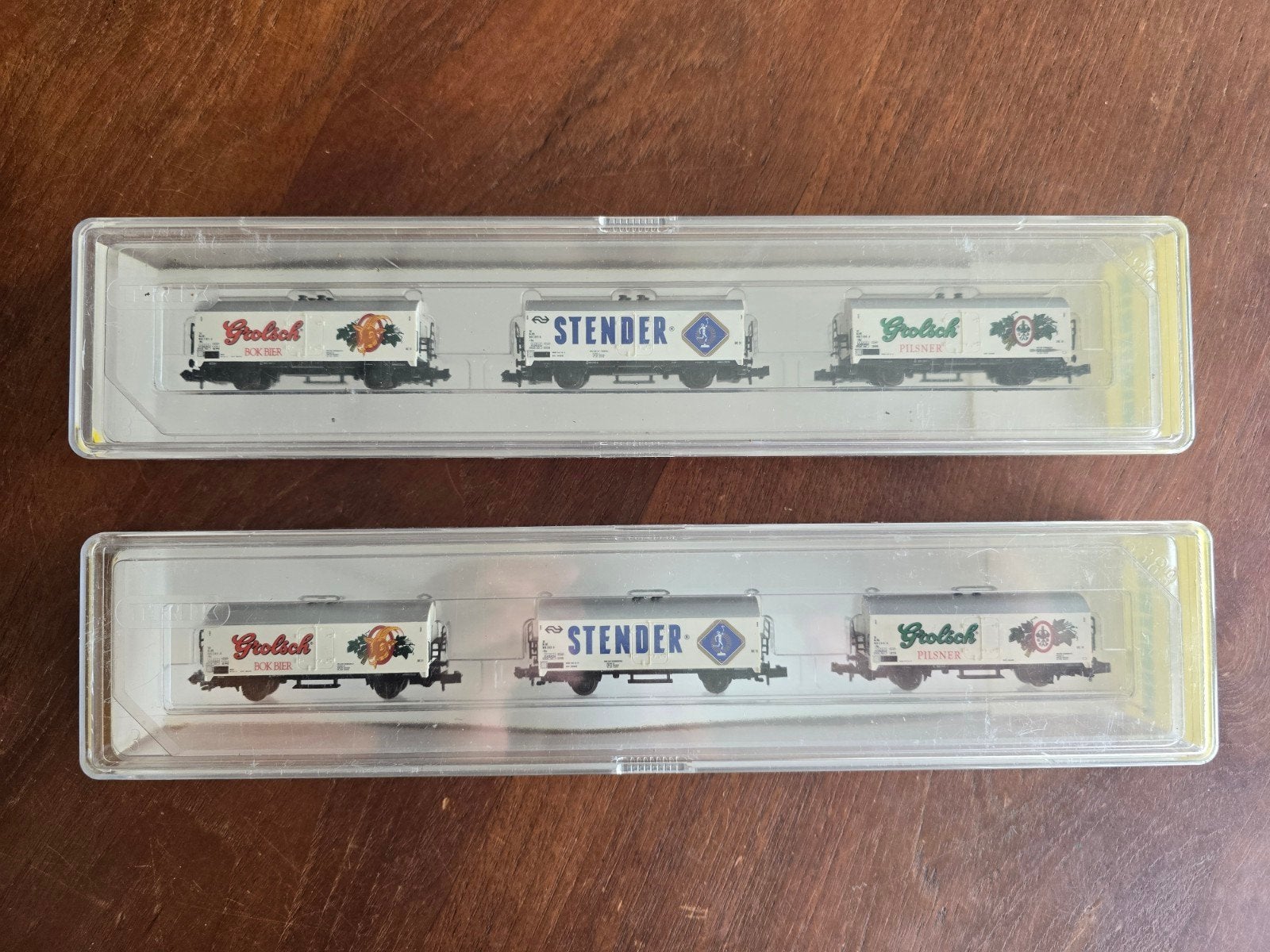 Minitrix 11053 Bierwagens (2 sets) Spoor N, Hobby en Vrije tijd, Ophalen of Verzenden