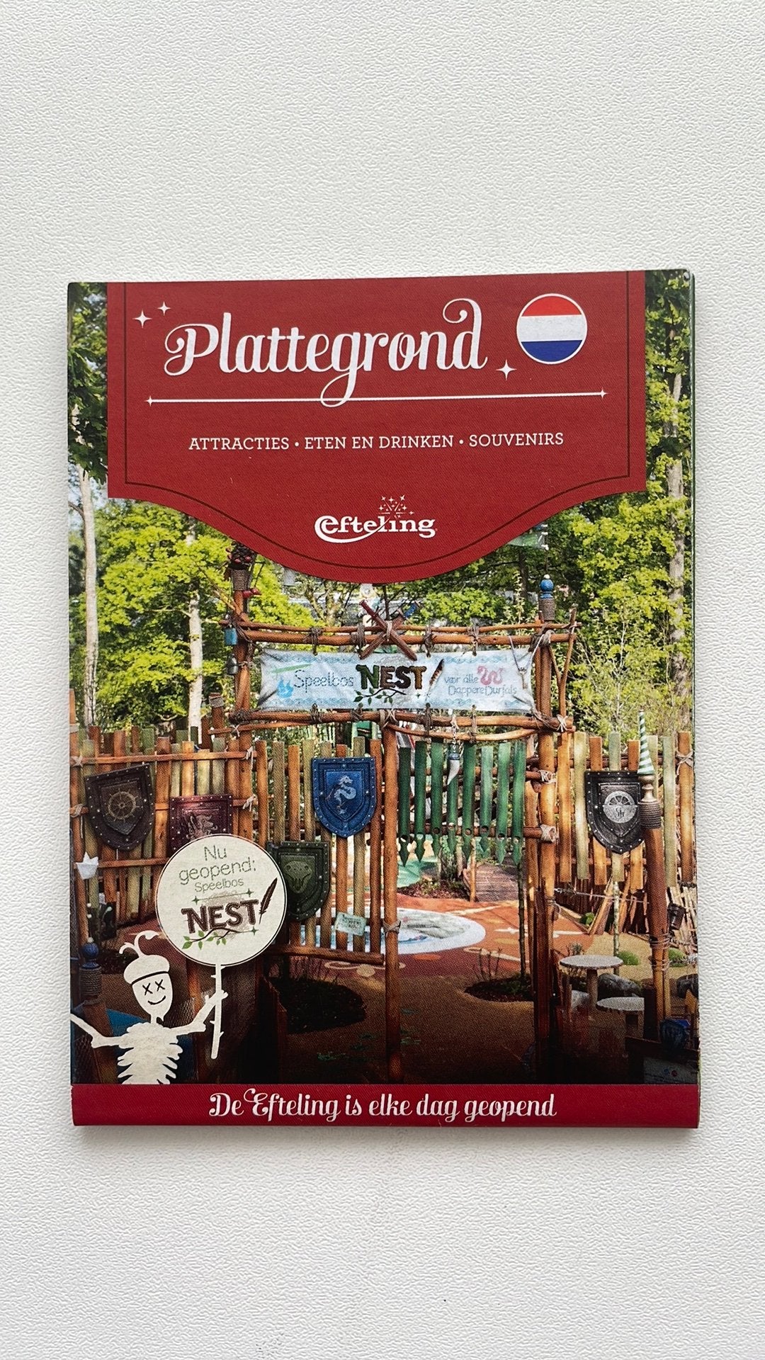 Efteling plattegrond 2021 Opening Speelbos Nest, Ophalen of Verzenden, Nieuw, Gebruiksvoorwerp