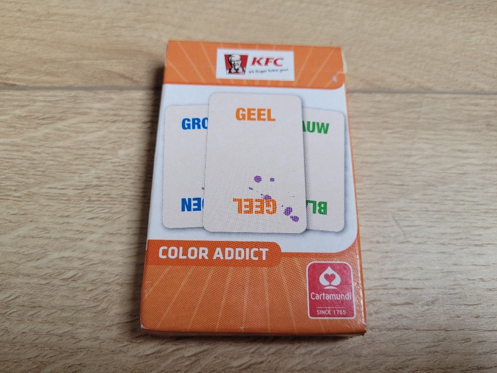 KFC Color Addict kaartspel ~ SJ8907, Ophalen of Verzenden, Zo goed als nieuw, KFC