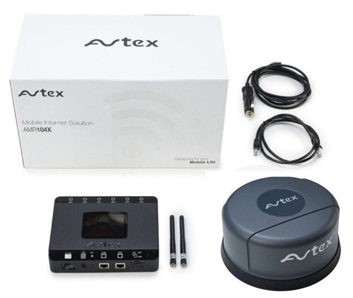 Avtex AMR-104X 4G dual sim router + antenne grijs, Buurserstraat 15 A, 7481 EG,Haaksbergen, Ophalen of Verzenden, Info@123CamperOnderdelen.nl