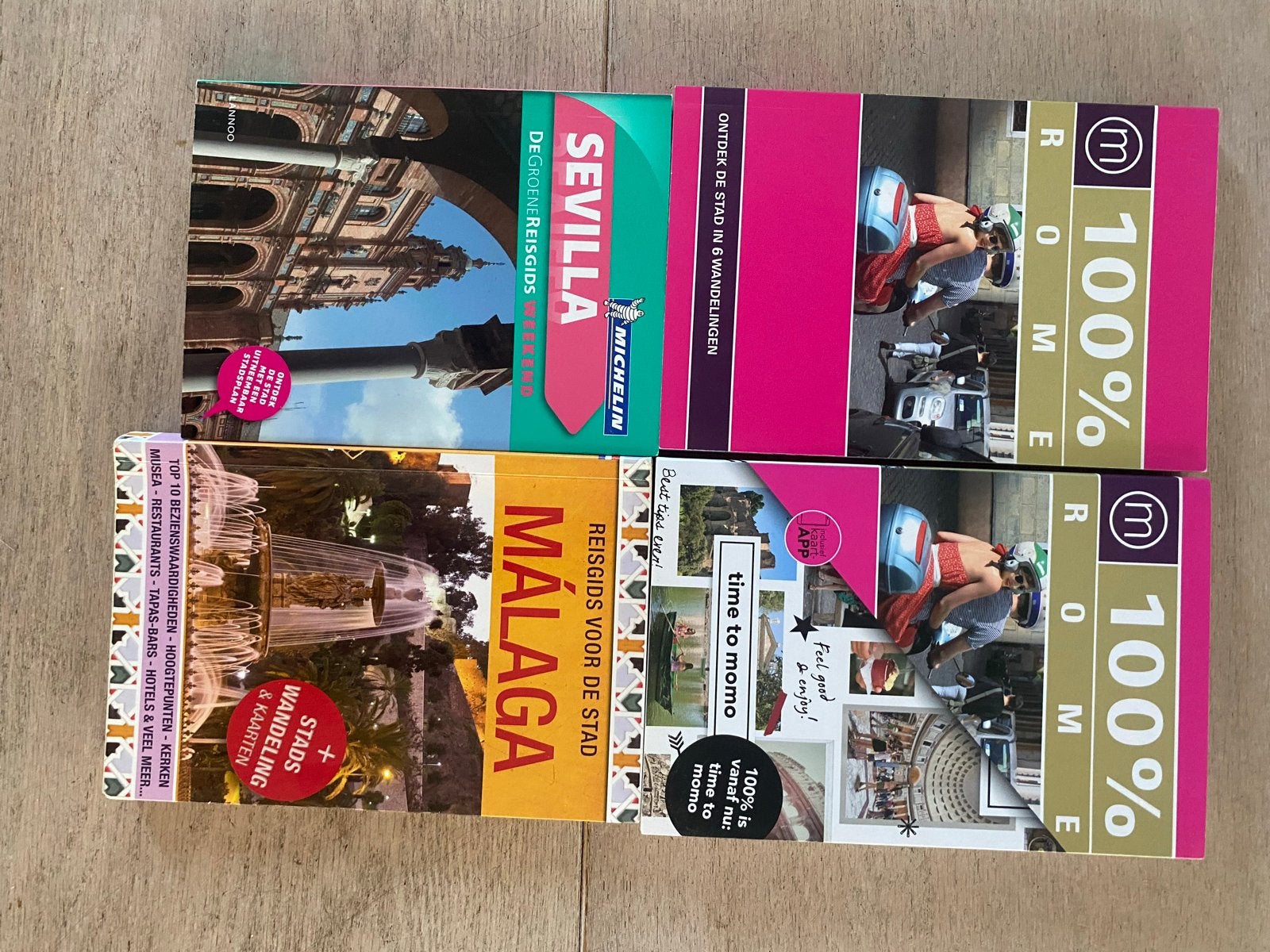 Reisgidsen Sevilla, Málaga en Rome (2 stuks), Michelin, Europa, Ophalen of Verzenden, Zo goed als nieuw