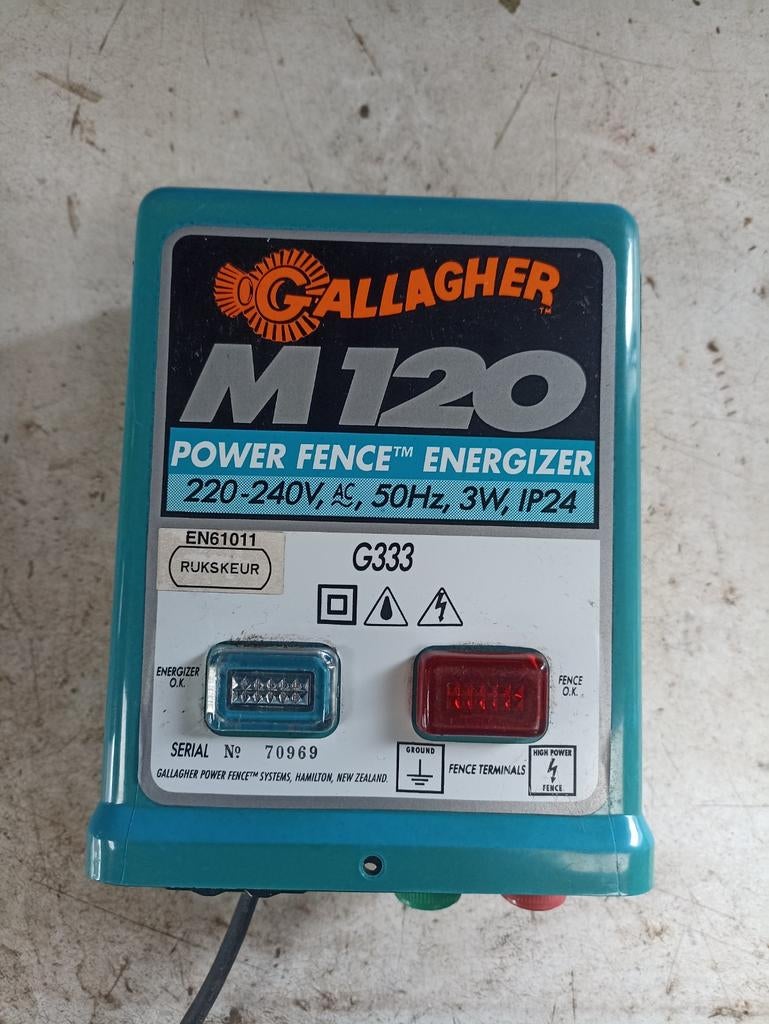 Gallagher M120 Schrikdraadapparaat - Power Fence Energizer, Dieren en Toebehoren, Ophalen of Verzenden