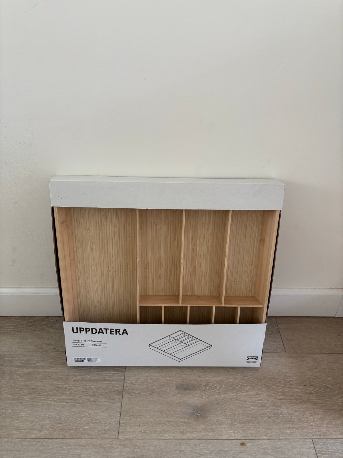 IKEA UPPADATERA Bestekbak Bamboe - Nieuw in doos, Ophalen of Verzenden, Nieuw, Hout, Los bestek