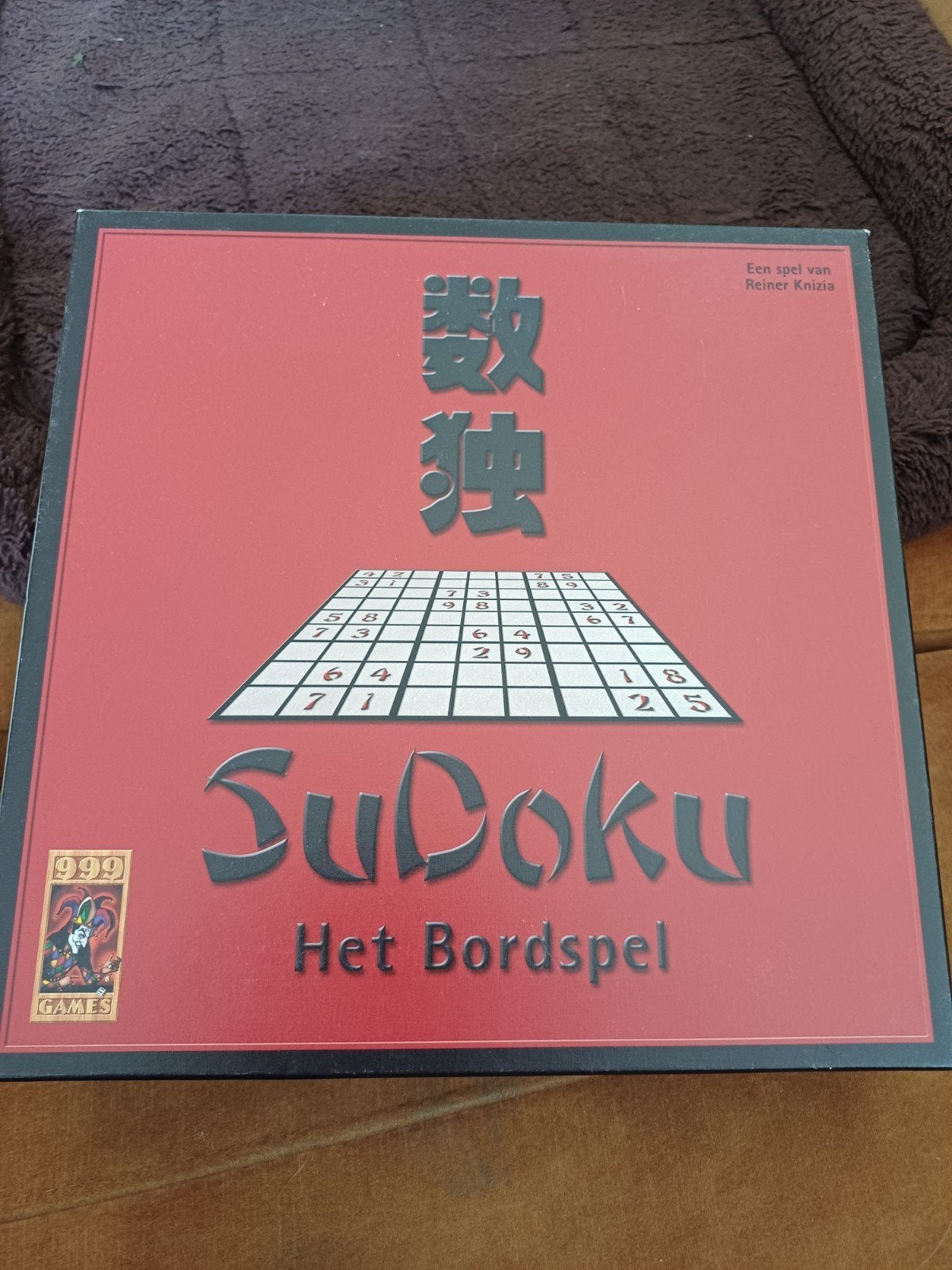 Sudoku Het Bordspel - 999 Games, Een of twee spelers, Ophalen, Zo goed als nieuw, 999 Games