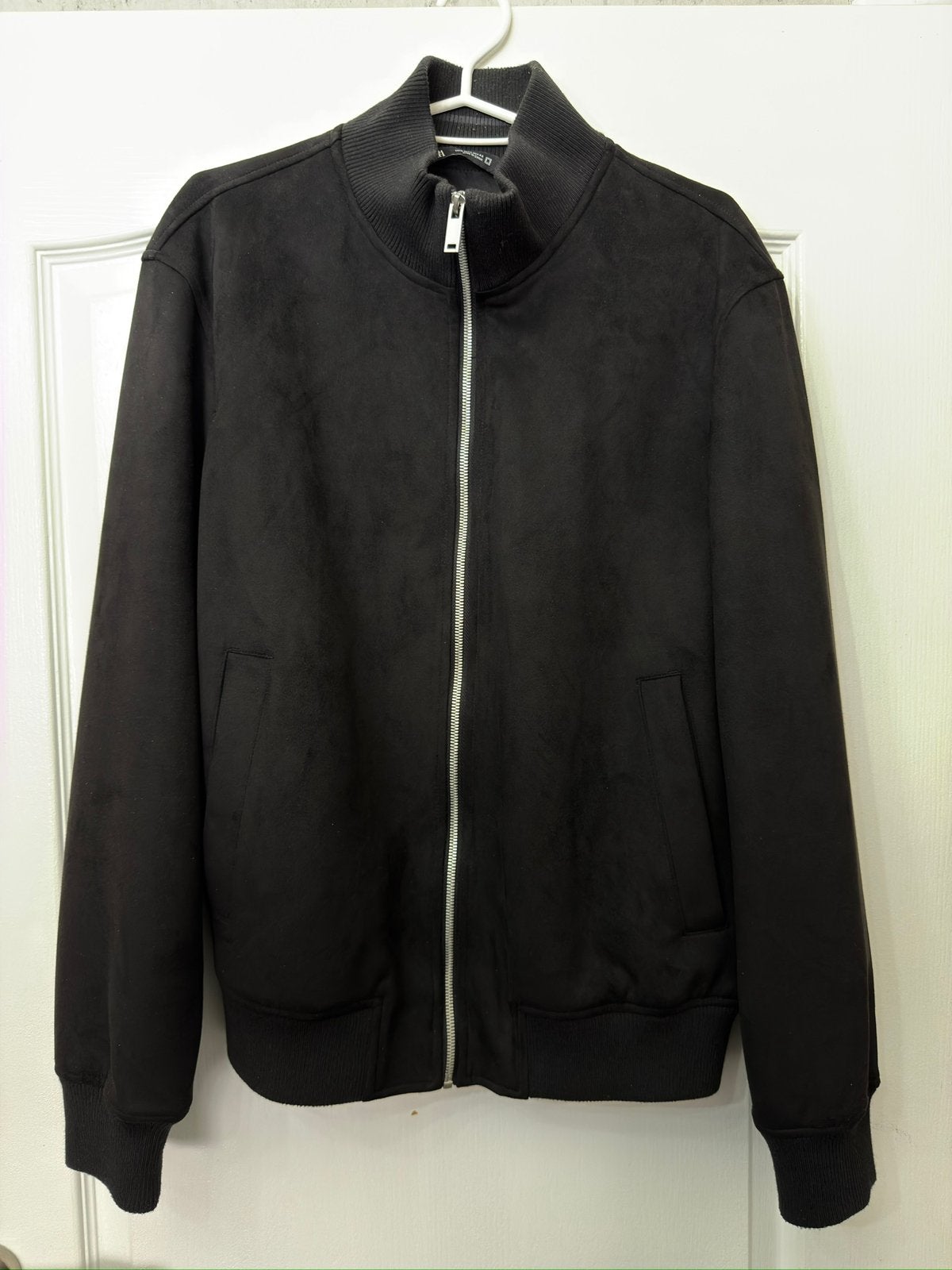 Zara suede jas heren maat L, Kleding | Heren, Jassen | Zomer, Ophalen, Zo goed als nieuw, Maat 52/54 (L)
