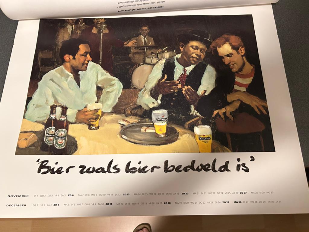 Heineken kalender 1994, Verzamelen, Posters, Ophalen, Rechthoekig Liggend, Zo goed als nieuw, A1 t/m A3