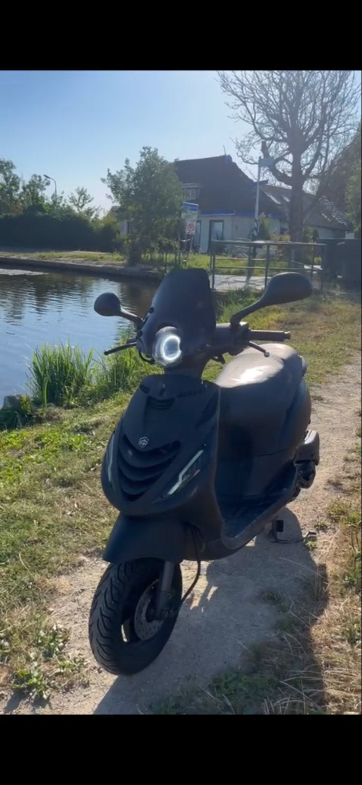 Piaggio Zip 50cc 4T met Alpha LED en Angel Eye, Te ruil!!, Ophalen, Gebruikt, Maximaal 45 km/u, Zip