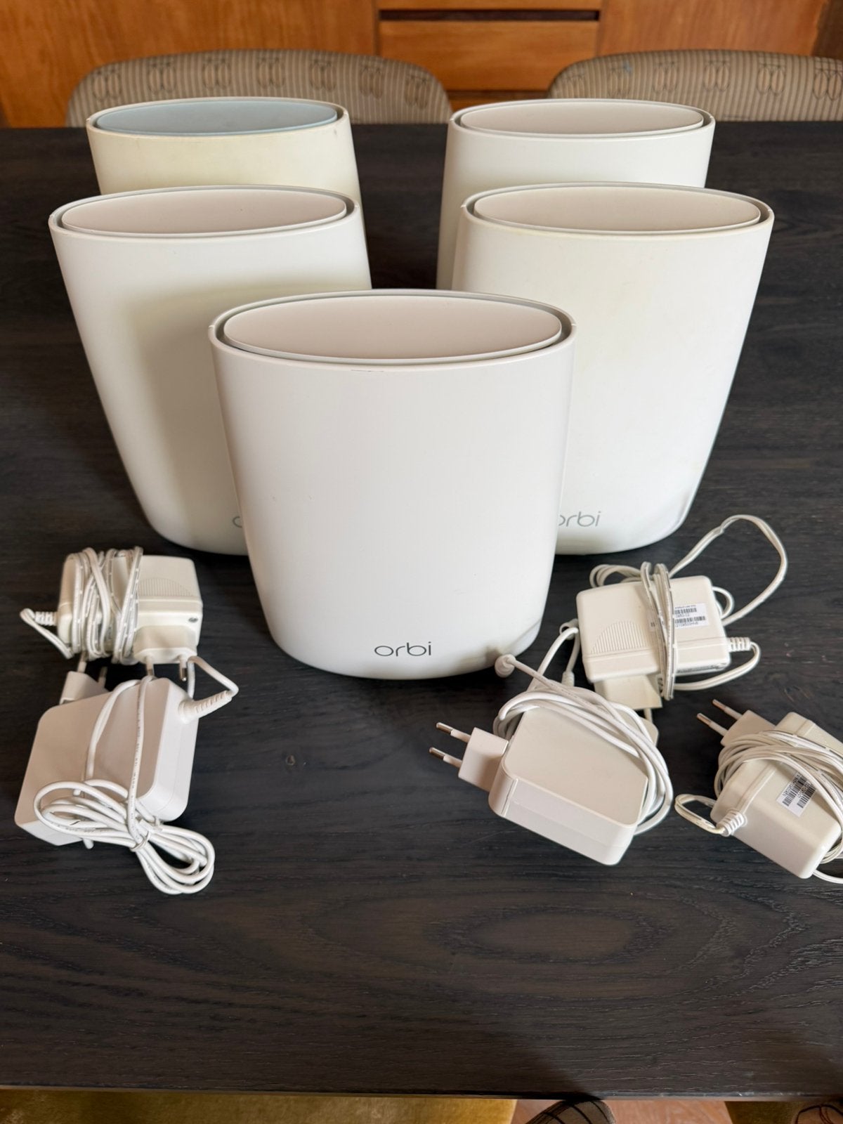 Netgear Orbi Mesh WiFi – 1xRBR50 Router + 4xRBS50 Satelliet, Ophalen, Gebruikt, NETGEAR Orbi