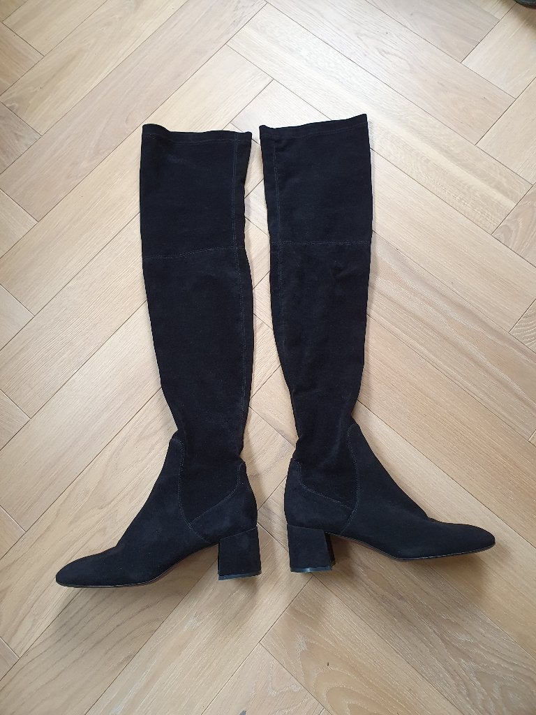 Attilio giusti leombruni (AGL) overknee dames laarzen Nieuw!, Verzenden, Nieuw, Zwart, Hoge laarzen