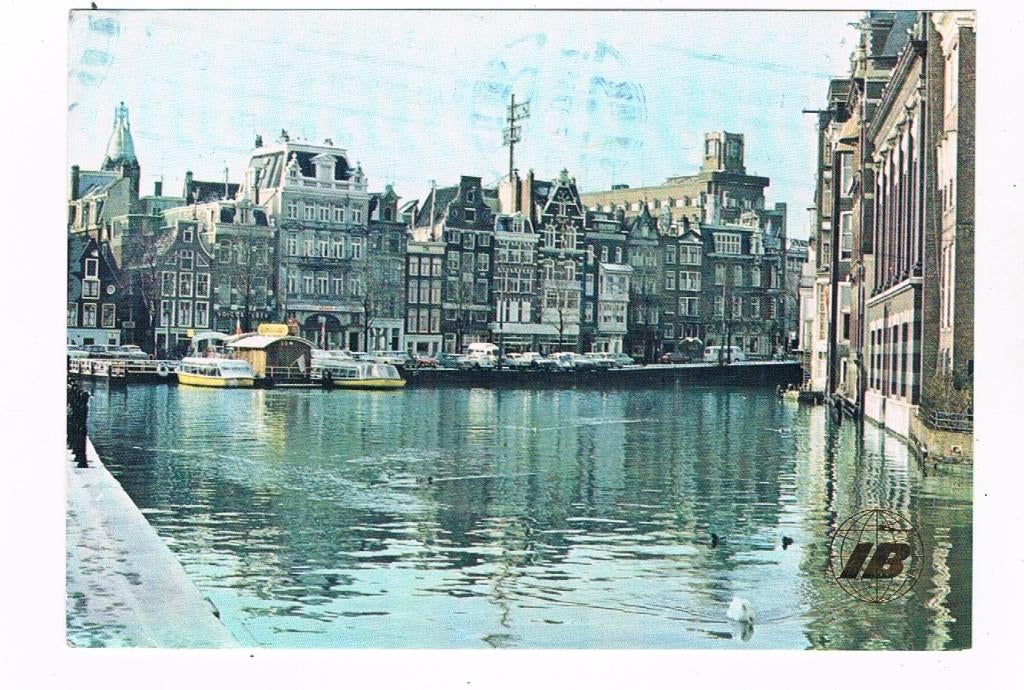 378 / AMSTERDAM : Canales (Uitgave IBERIA vliegmaatschappij), Verzenden, 1960 tot 1980, Gelopen, Noord-Holland