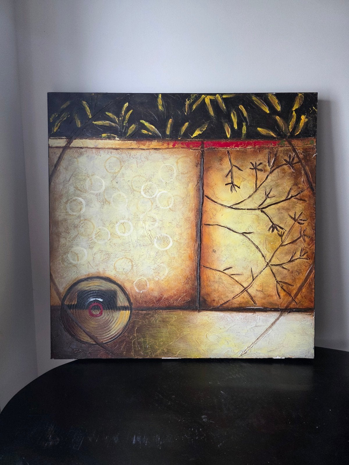 Cobra Art schilderij 100 x 100 cm – abstract / modern, Antiek en Kunst, Ophalen of Verzenden