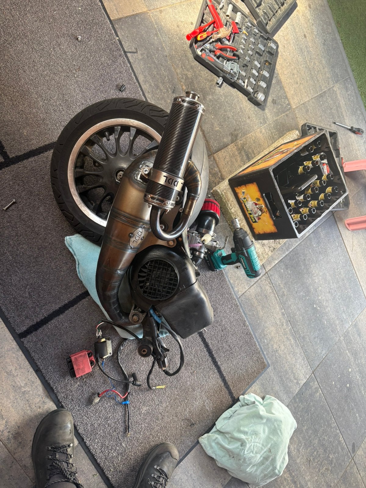 172cc malossi blok plug and play, Ophalen, Zo goed als nieuw, Blok