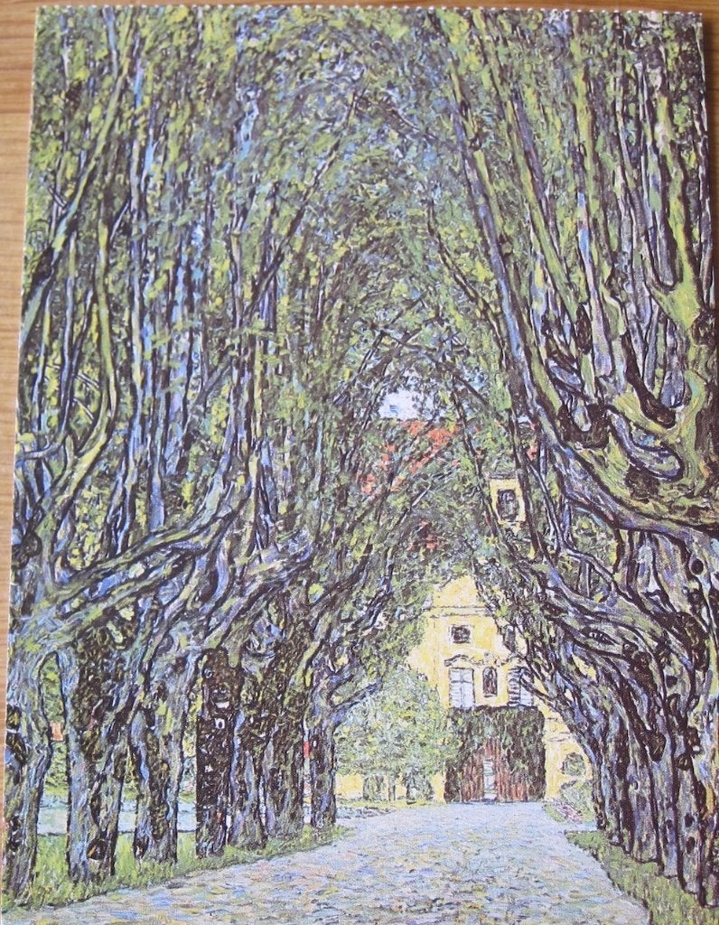 Gustav Klimt - laan in het park van slot Kammer - nieuw, Ophalen of Verzenden, 1980 tot heden, Ongelopen, Overige thema's