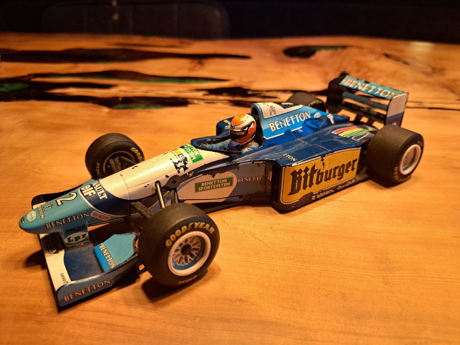 F1 Auto Renault Benetton B194 1994 - Bespeelde Staat, Ophalen of Verzenden, Gebruikt, Auto, Overige merken
