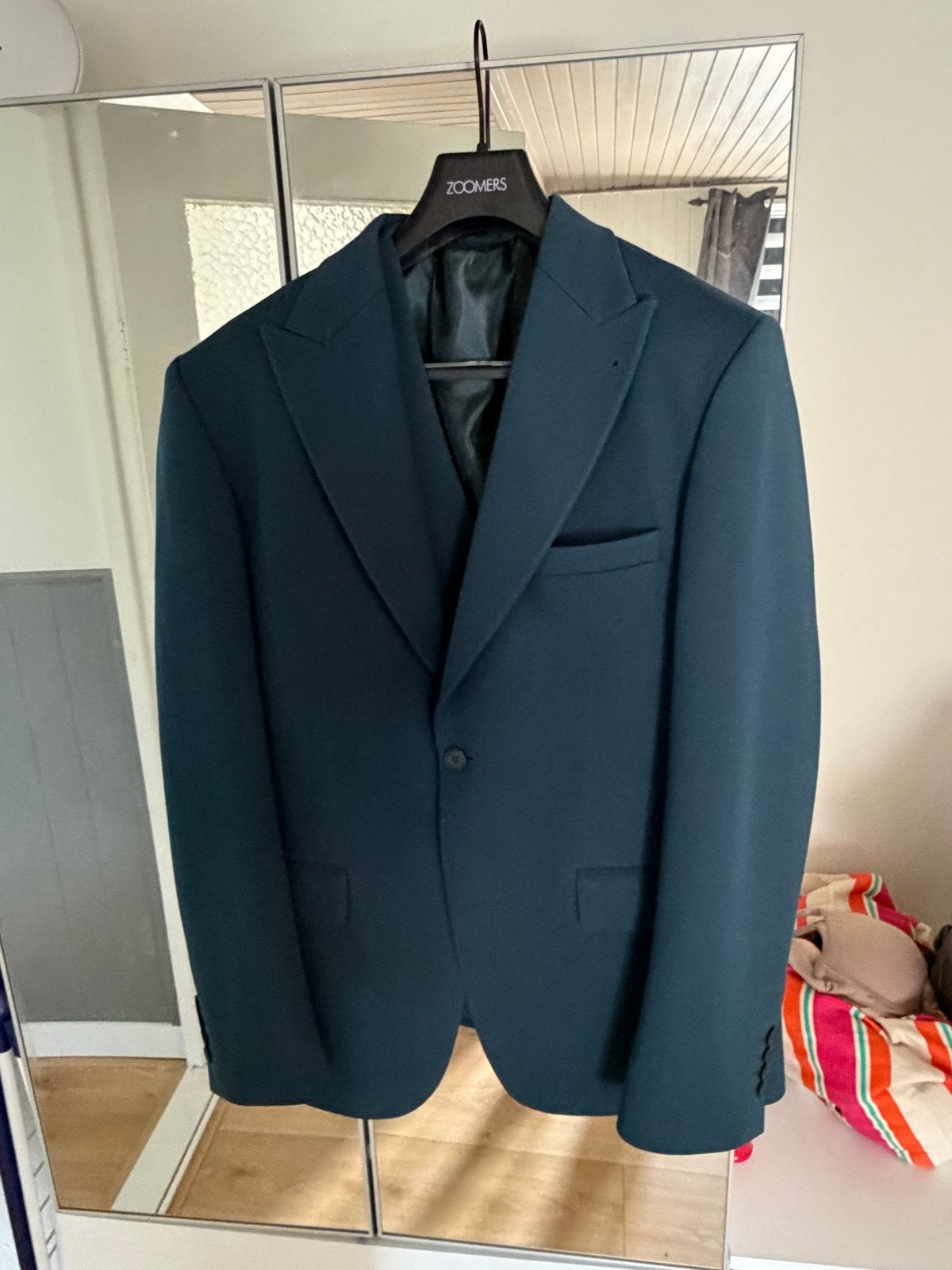 Frankie's Herenpak - Donkergroen Colbert en Gilet, Ophalen of Verzenden, Zo goed als nieuw, Maat 52/54 (L), Groen