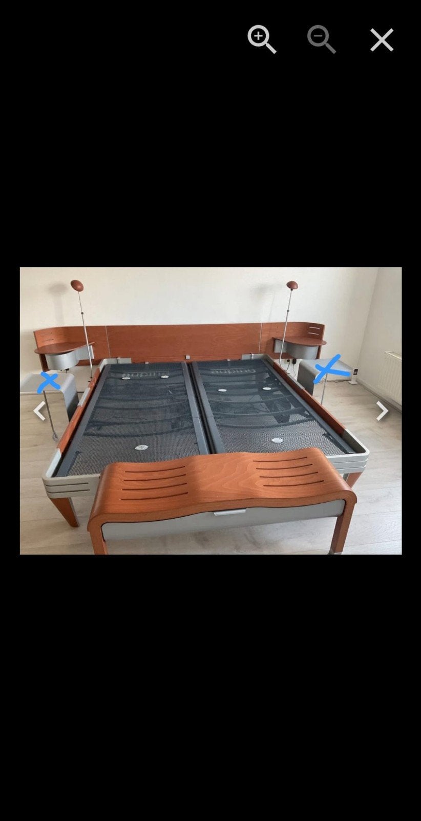Auping Next bed 160x210 met matras, Ophalen, Tweepersoons, Hout