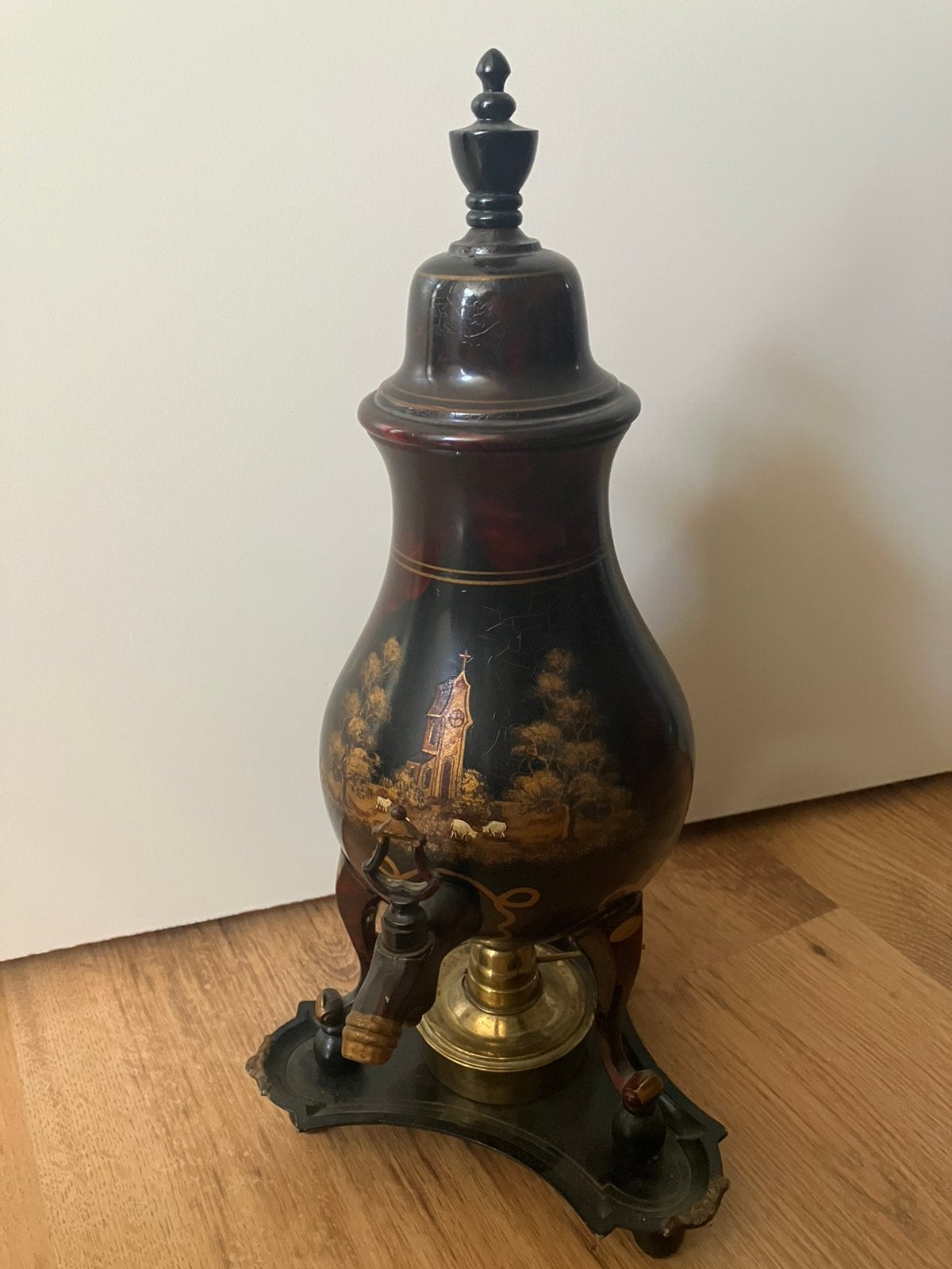 Tinnen kraantjeskan., Antiek en Kunst, Antiek | Tin, Ophalen