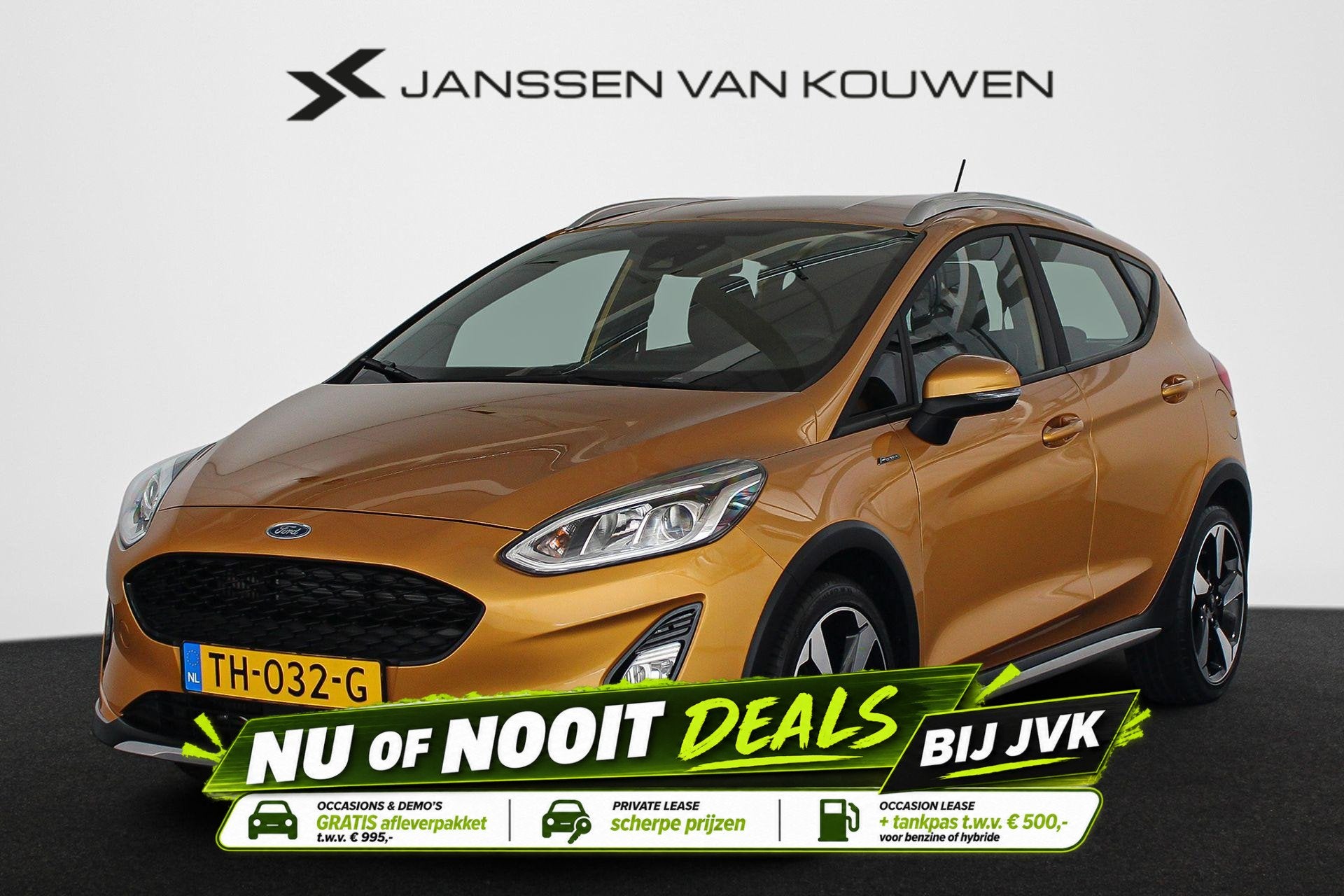 Ford Fiesta 1.0 EcoBoost Active First Edition Navi Clima App, Auto's, Voorwielaandrijving, Automatische klimaatregeling, Gebruikt