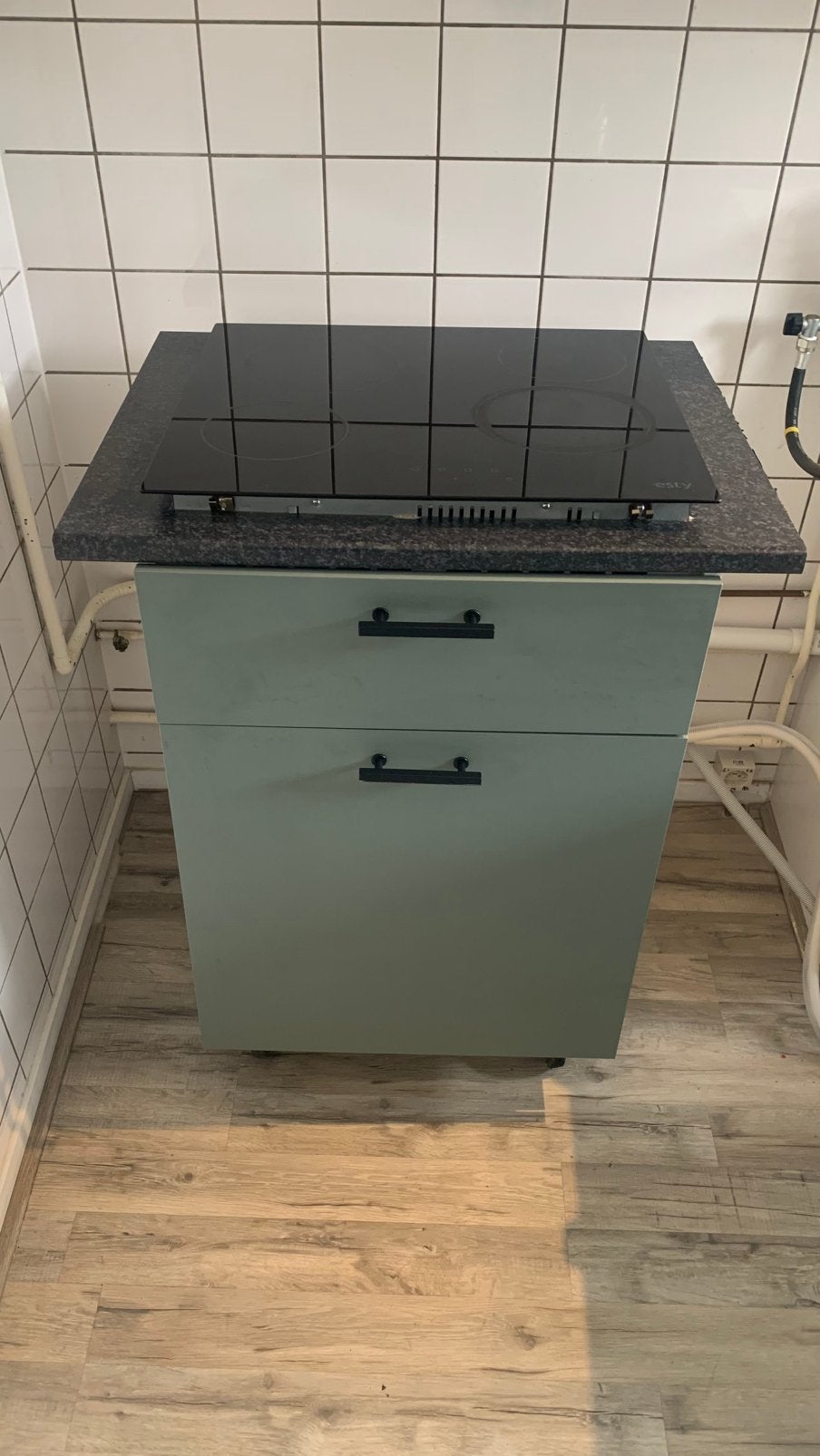 Esty keramische kookplaat incl. Ikea kast, Witgoed en Apparatuur, Kookplaten, Ophalen, Gebruikt, Keramisch, 4 kookzones