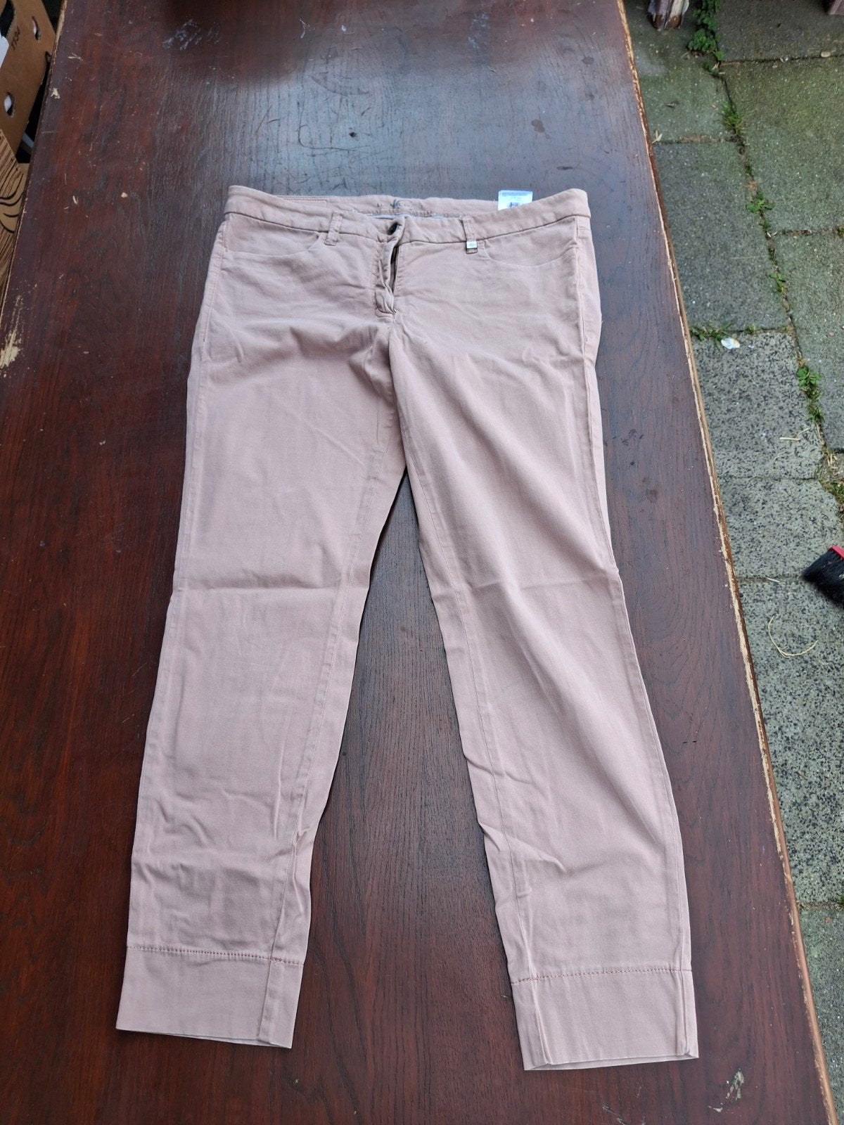 Luisa Cerano Lichtbeige Pantalon - Maat 46, Beige, Maat 46/48 (XL) of groter, Ophalen of Verzenden, Zo goed als nieuw