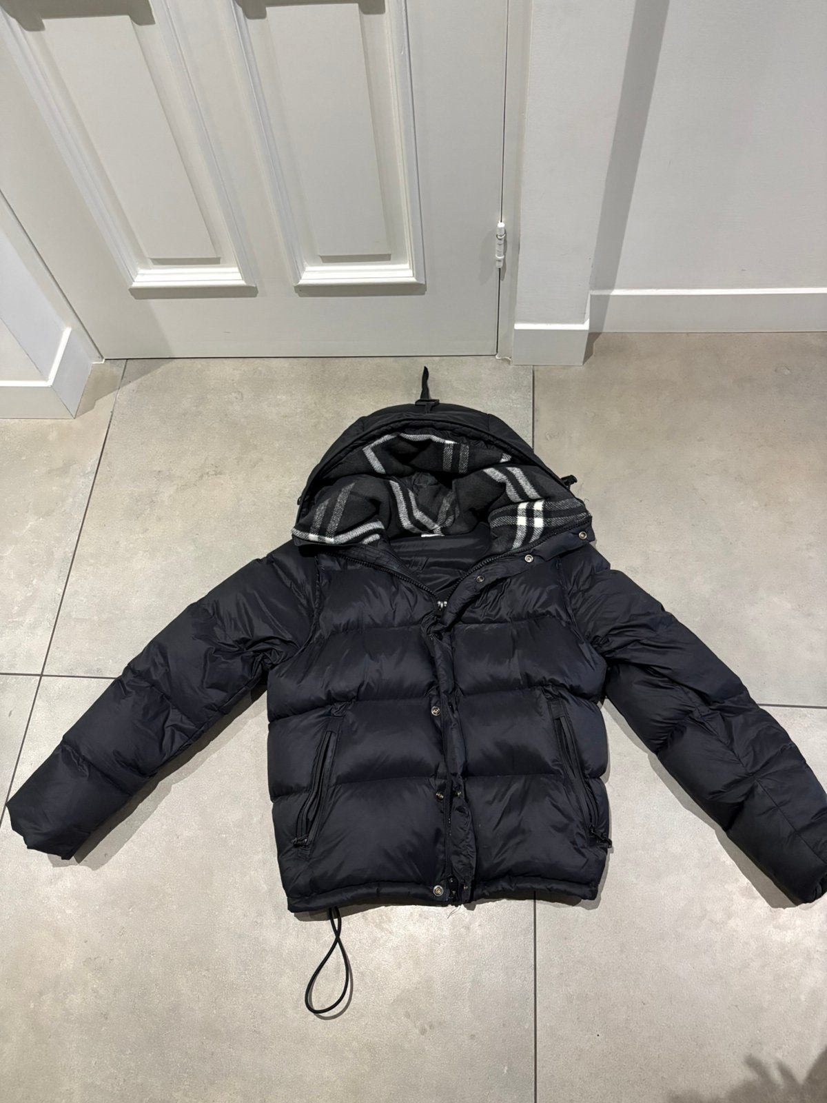 Burberry jas, Kleding | Heren, Jassen | Winter, Zo goed als nieuw, Maat 46 (S) of kleiner, Zwart, Ophalen of Verzenden