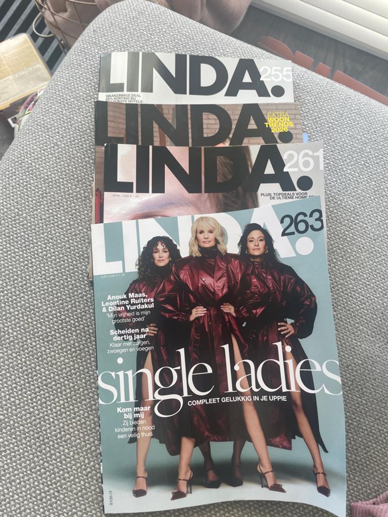 4x LINDA. magazine, inclusief de nieuwste juni editie, Ophalen of Verzenden, Zo goed als nieuw, Damesbladen
