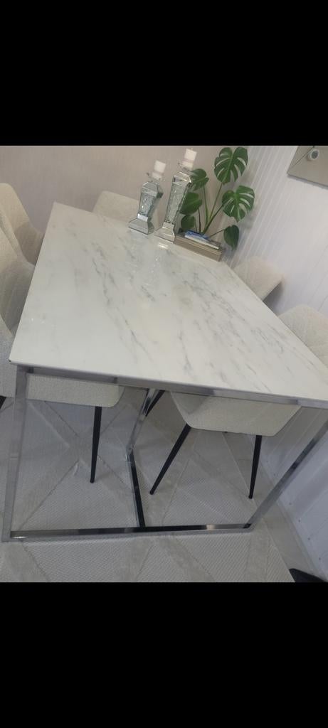 Complete set: Eet-, TV- en Salontafel (marmer), Ophalen of Verzenden
