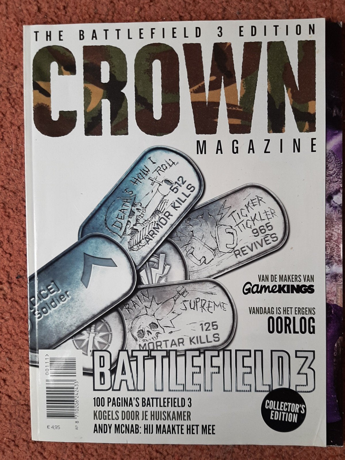 Crown Magazine: The Battlefield 3 Edition., Ophalen of Verzenden, Gelezen, Overige typen
