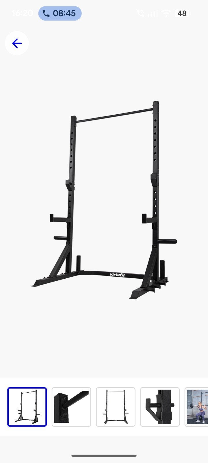 Virtufit Squatrekpro Power Rack met Barbell, Ophalen of Verzenden, Gebruikt