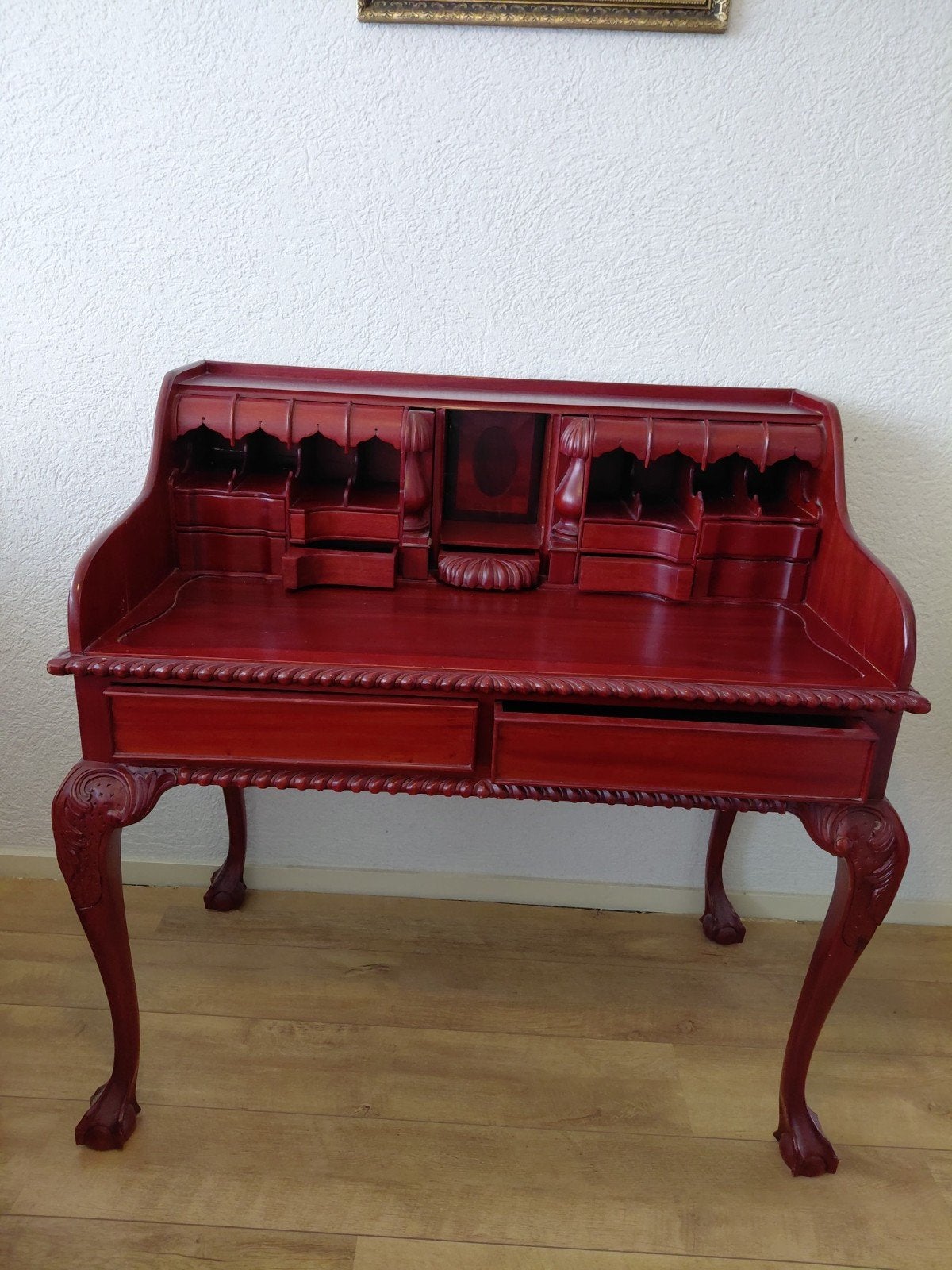 Mahonie bureau, Huis en Inrichting, Kasten | Secretaires, Ophalen, Gebruikt