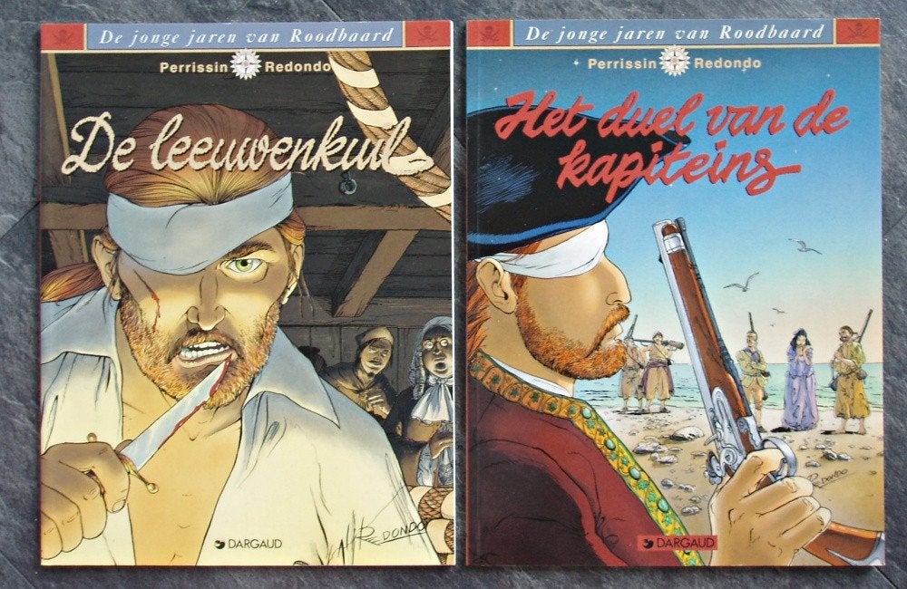 Roodbaard 2 + 3 - De Leeuwenkuil - Het Duel van de Kapiteins, Ophalen of Verzenden, Overige figuren, Zo goed als nieuw