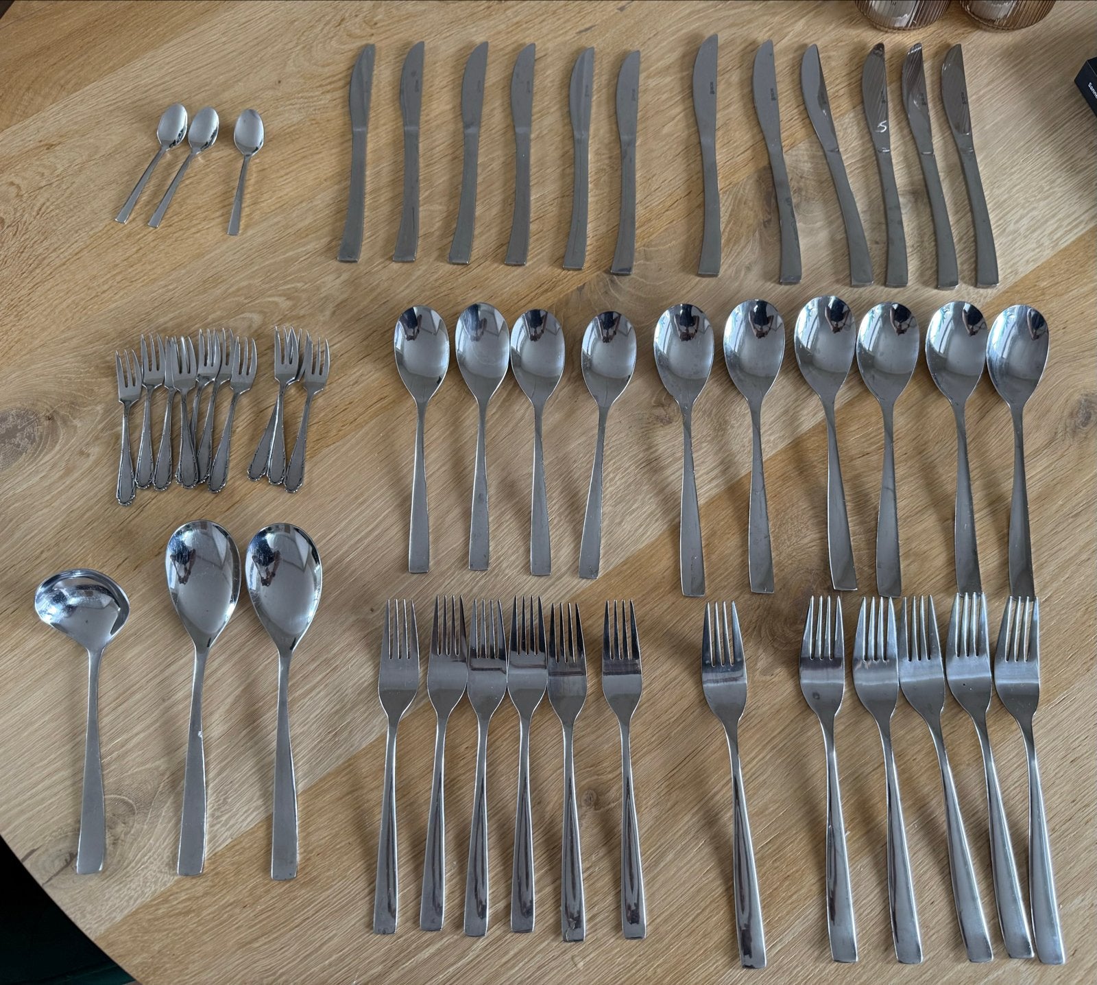 Sola bestekset compleet voor 12 personen, Antiek en Kunst, Antiek | Bestek, Ophalen of Verzenden