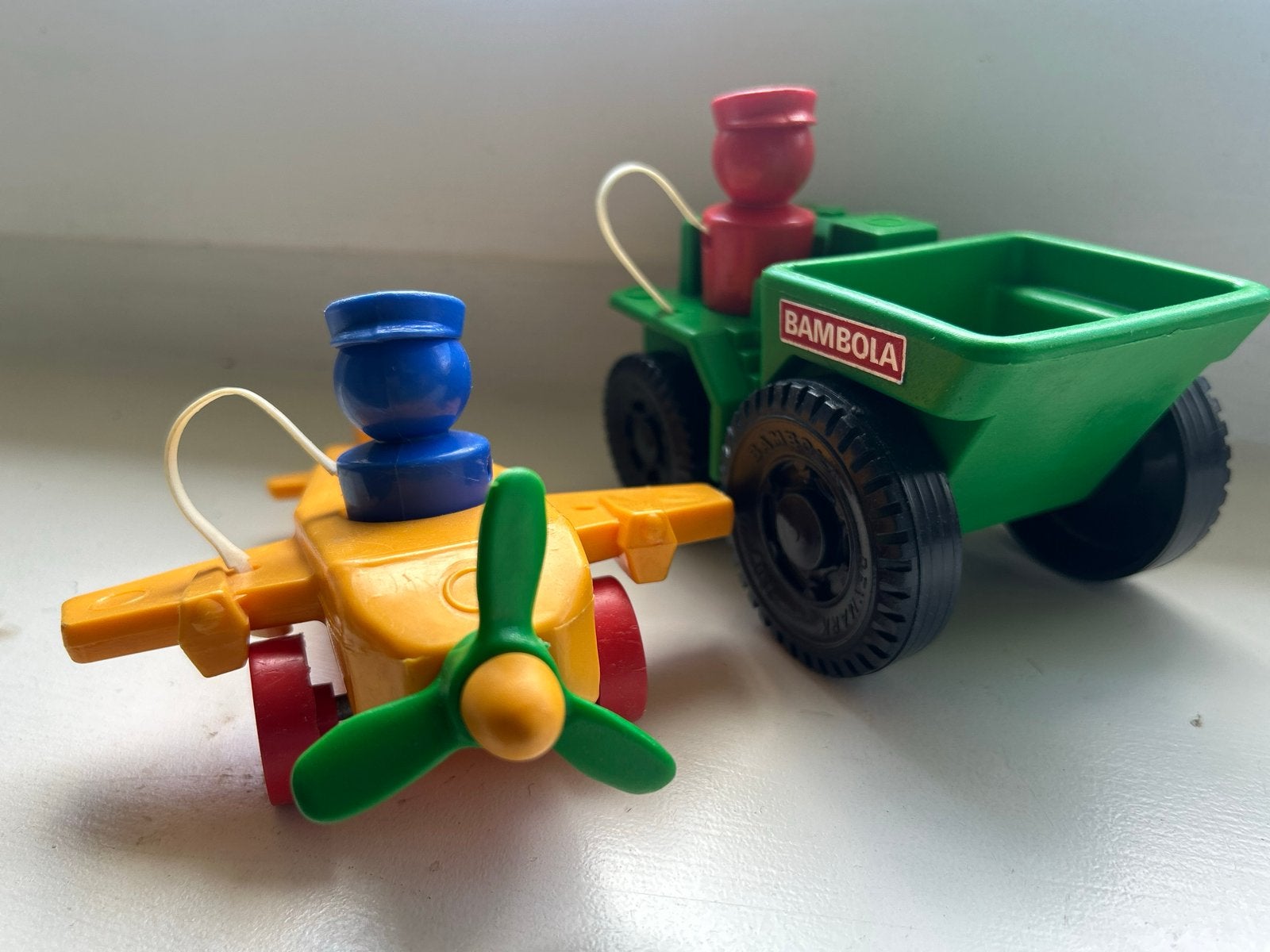 Vintage Bambola speelgoed: vliegtuig en tractor, Ophalen of Verzenden, Gebruikt