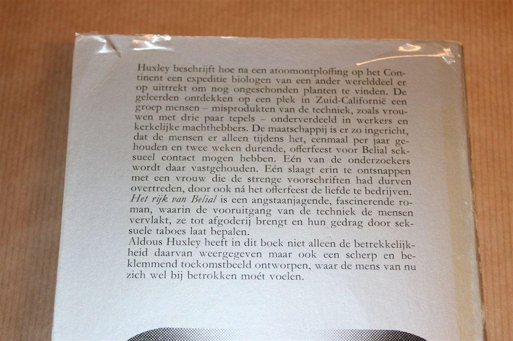 Het Rijk van Belial — Aldous Huxley — Dystopische Roman, Ophalen of Verzenden, Gelezen
