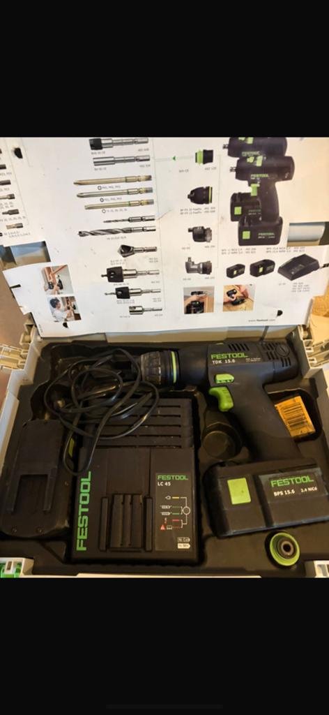 Festool cordless drill, Doe-het-zelf en Verbouw, Ophalen of Verzenden, Zo goed als nieuw