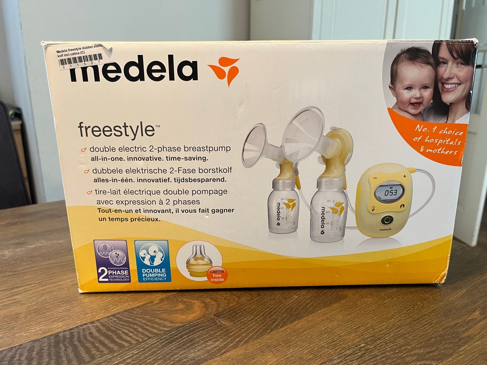 Medela Freestyle dubbele elektrische borstkolf, Ophalen, Gebruikt