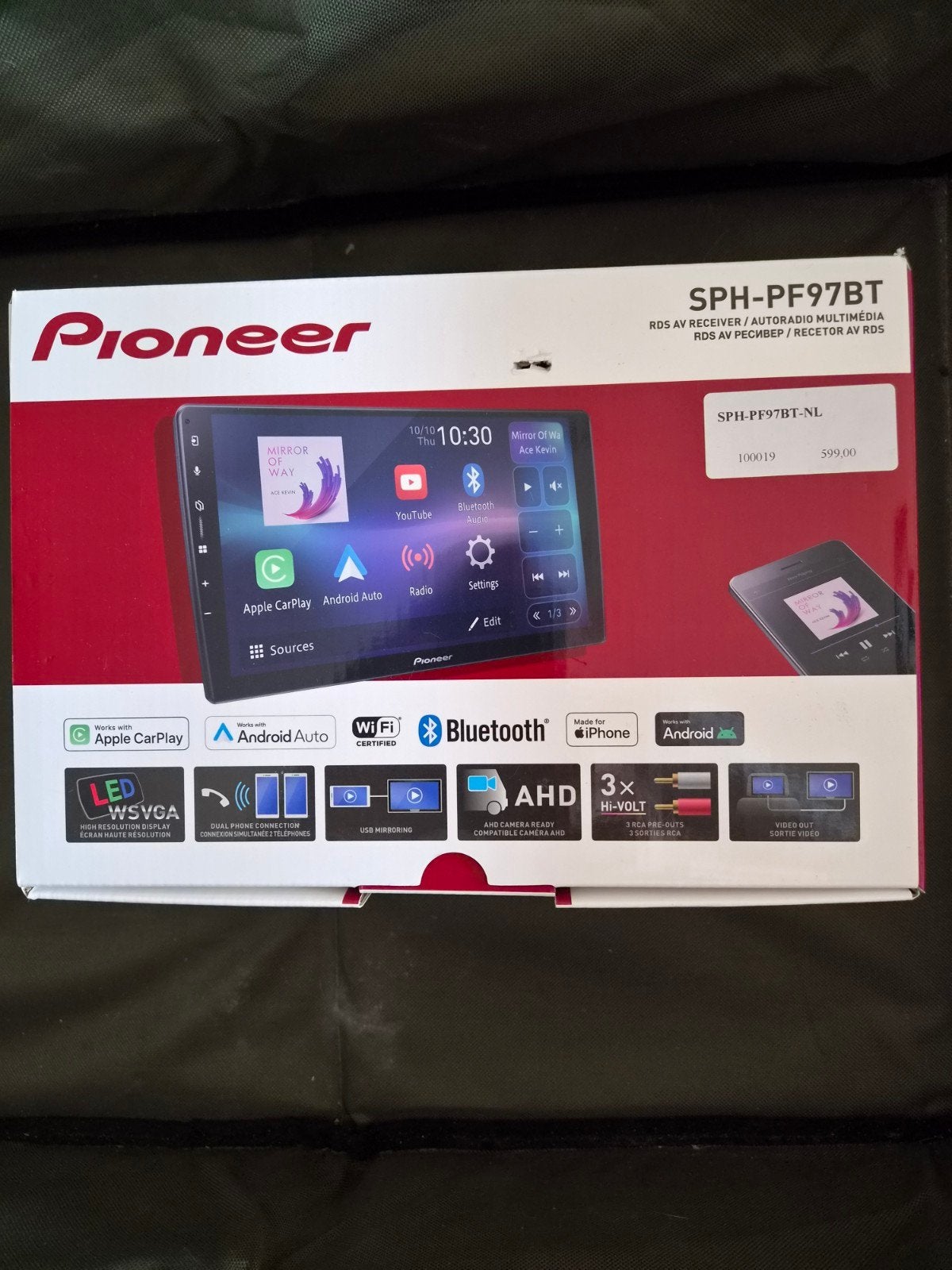 Pioneer SPH-PF97BT Autoradio met Apple CarPlay/Android Auto, Ophalen of Verzenden, Gebruikt