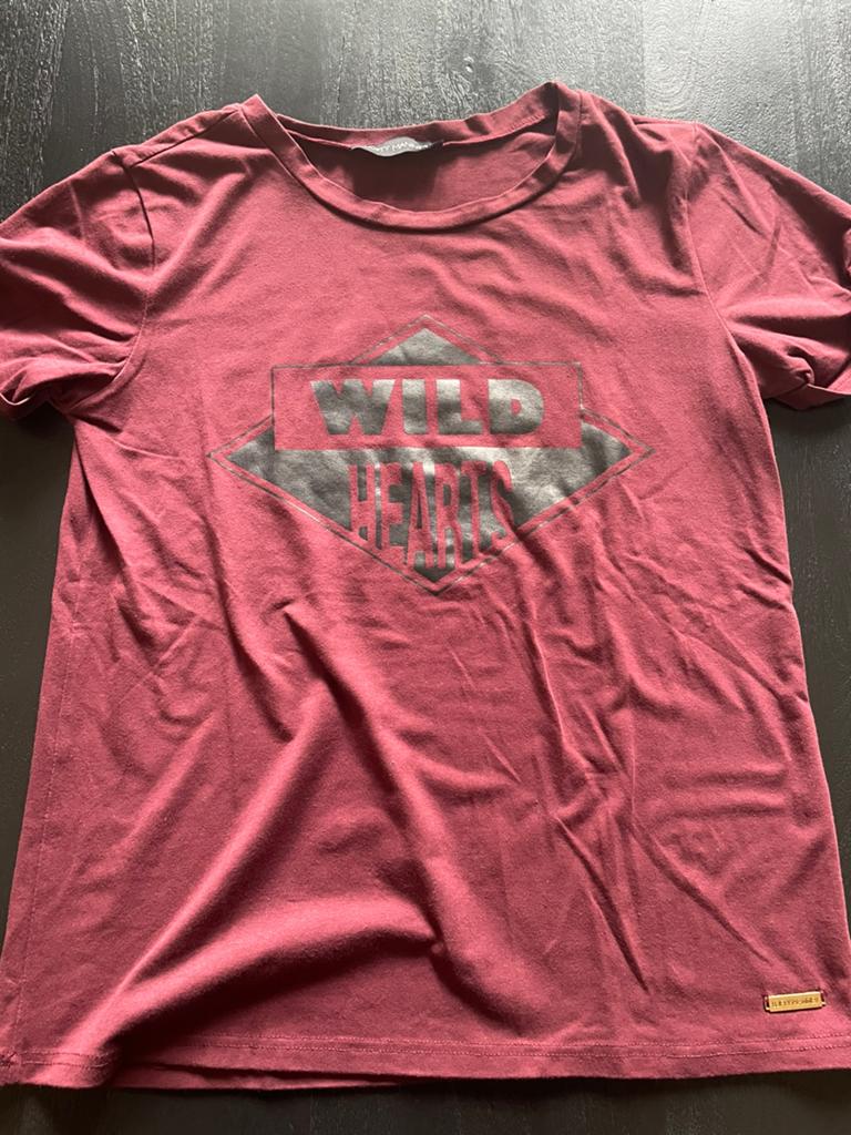 Lofty manner wild hearts tshirt, Kleding | Dames, Ophalen of Verzenden, Zo goed als nieuw, Wit, Korte mouw