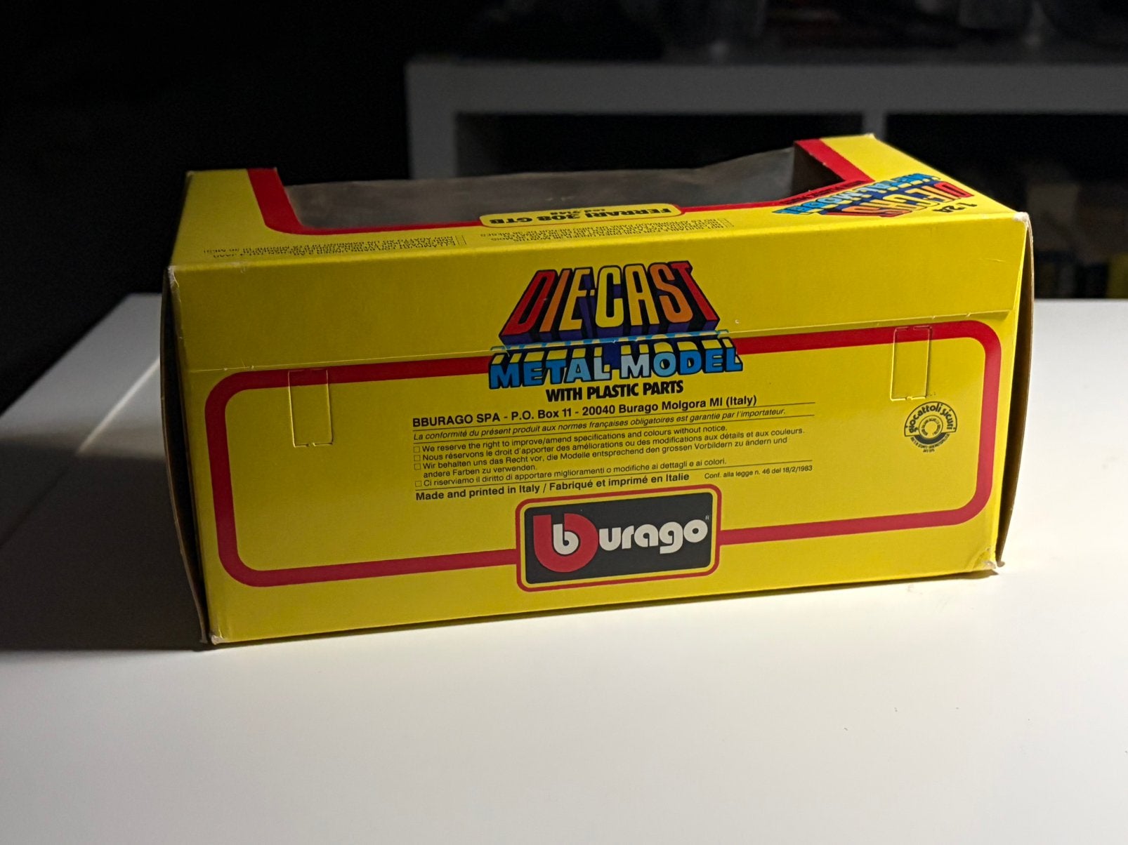 Vintage Bburago Ferrari F40 1987 1:18 in doos, Ophalen of Verzenden, Zo goed als nieuw, Bburago