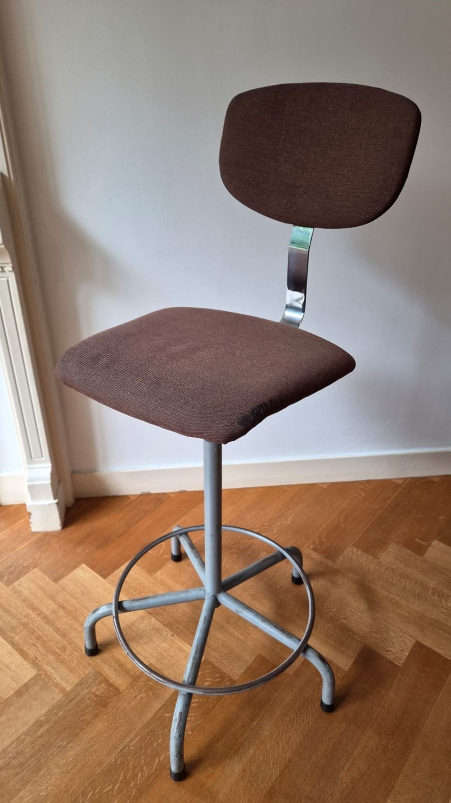 Vintage Atelierstoel - In Hoogte Verstelbaar, Ophalen