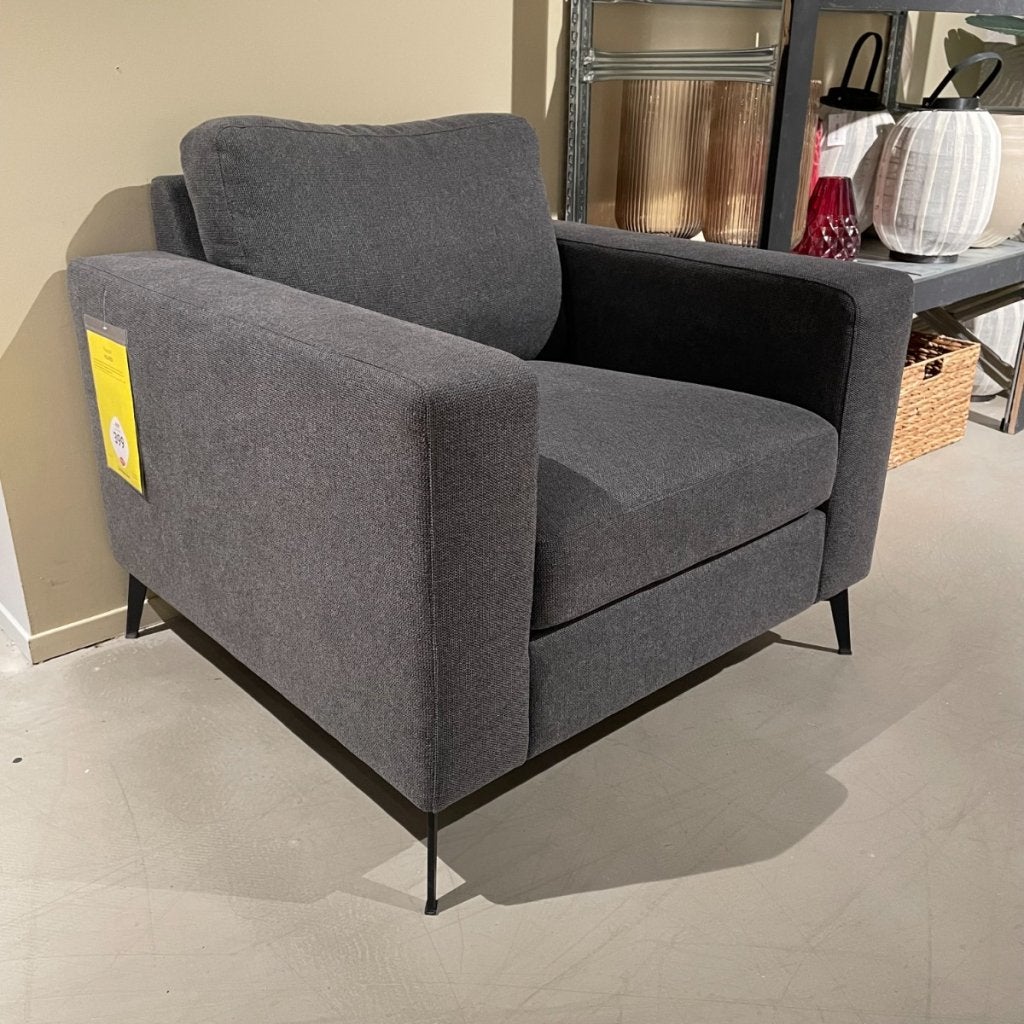 Fauteuil Vilares - Antraciet - Profijt Meubel, Niet ingevuld, Niet ingevuld, Niet ingevuld