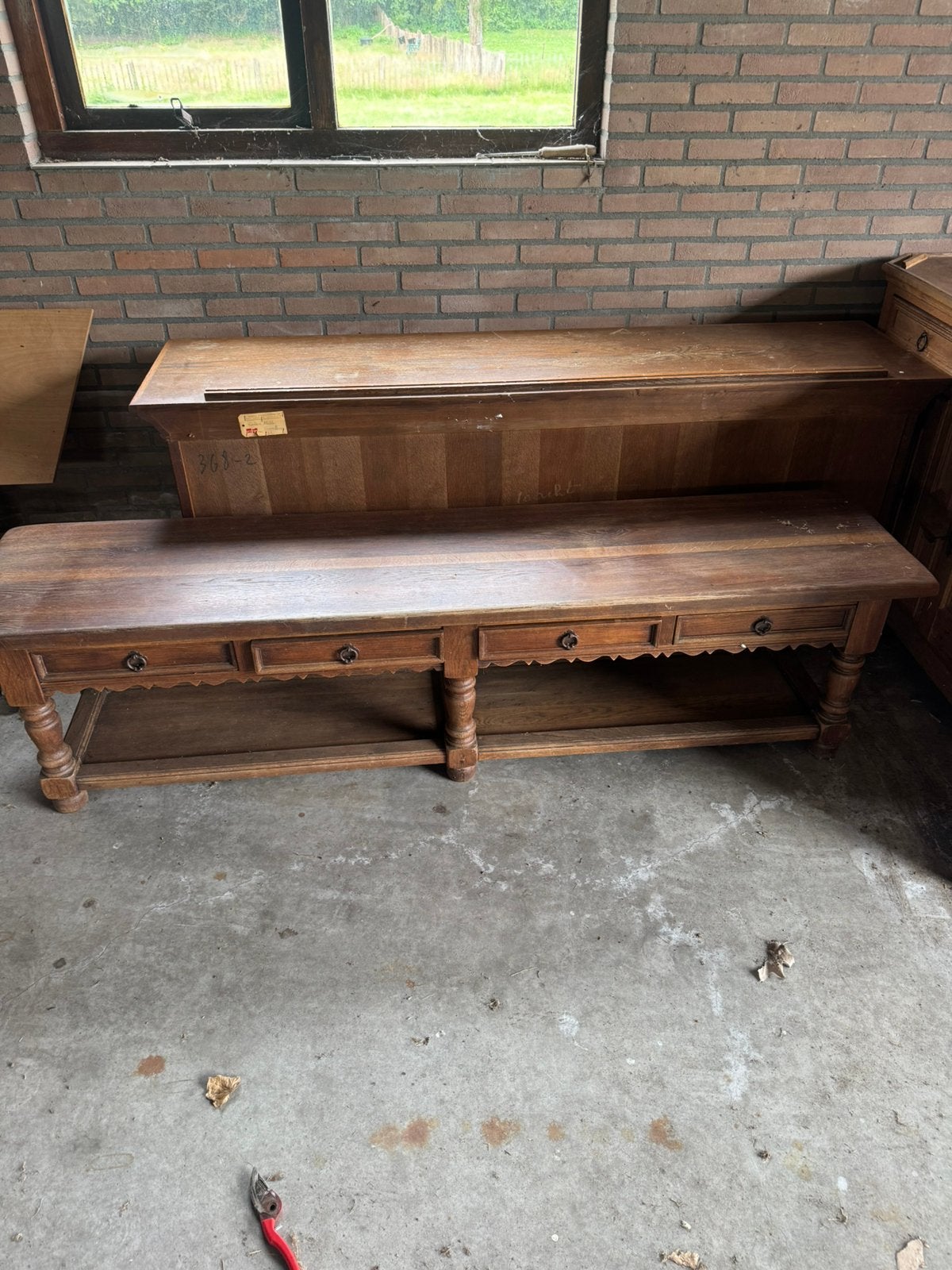 Grote antieke kast, Ophalen, Zo goed als nieuw, Hout