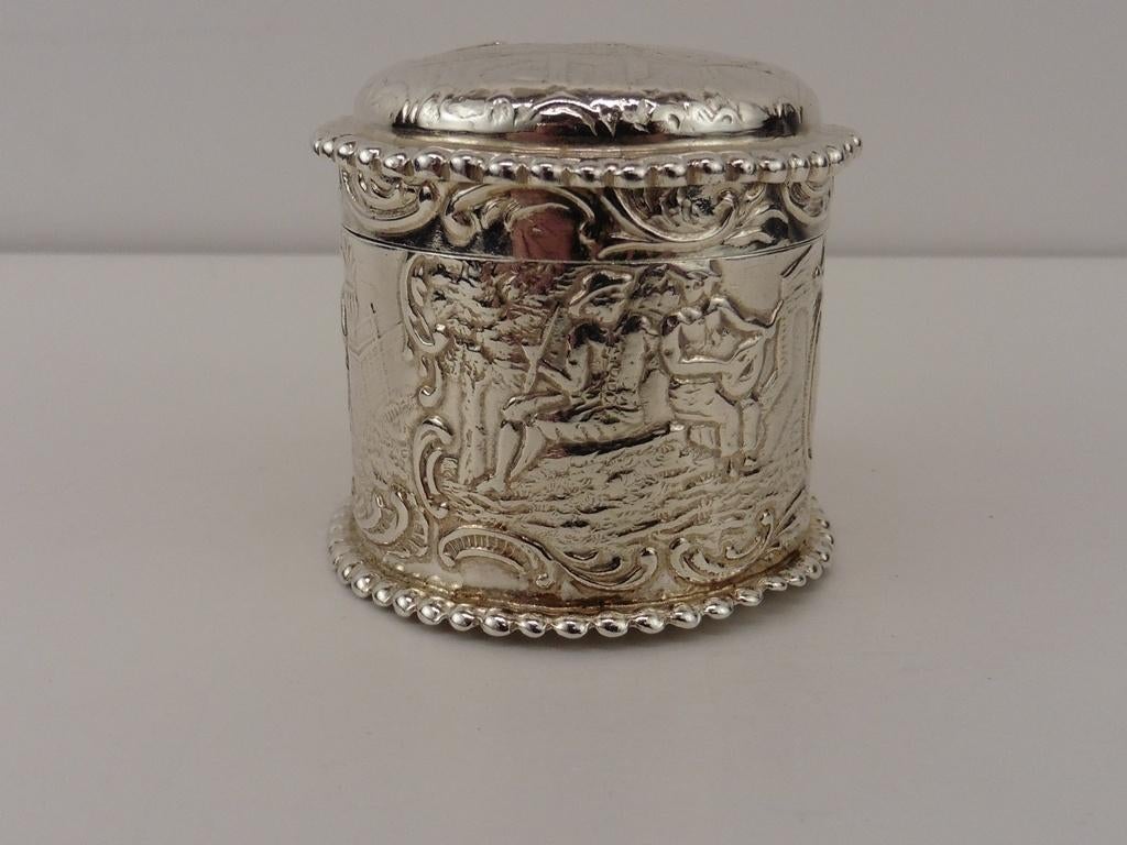Zilveren lodereindoosje                                  Z30, Ophalen of Verzenden, Zilver
