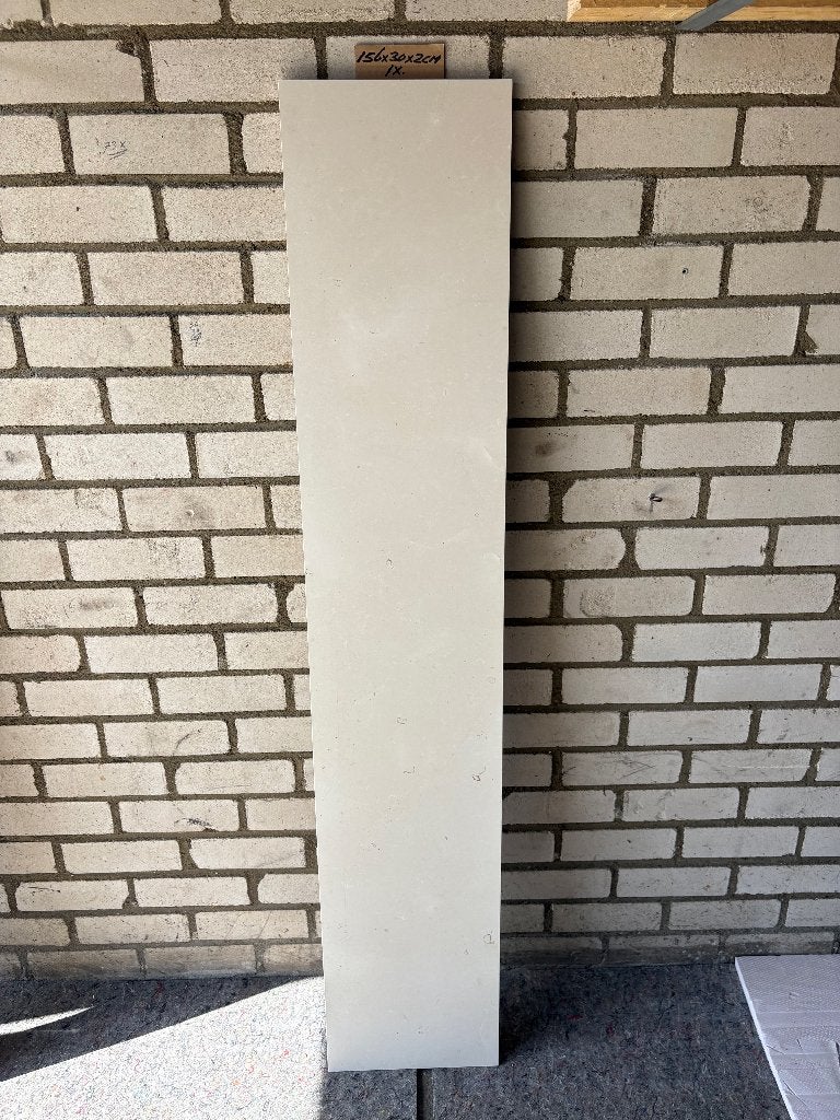 Vensterbank strook marmer creme marrfile Afm:156x30x2cm., Ophalen, Overige materialen, Vensterbanken, Nieuw