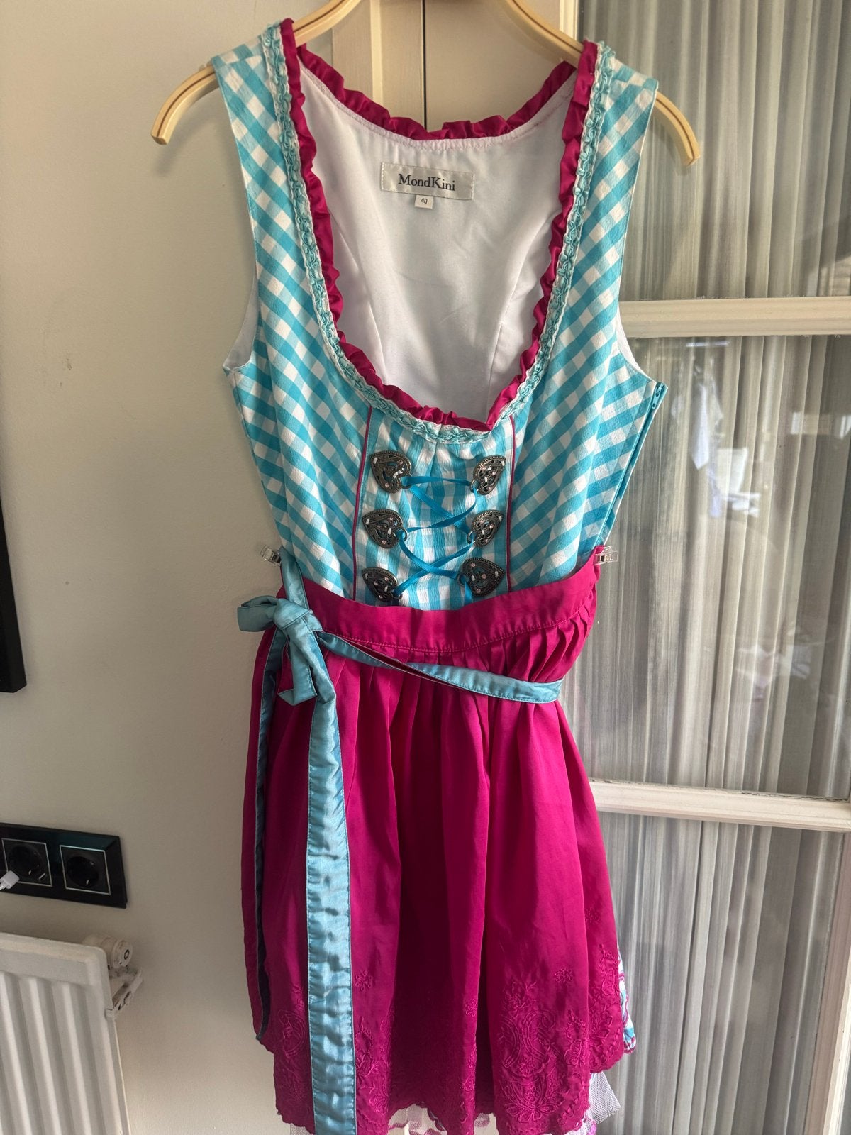MondKini Dirndl 40/L met Petticoat - Oktoberfest, Maat 42/44 (L), Ophalen of Verzenden, Kleding, Overige thema's