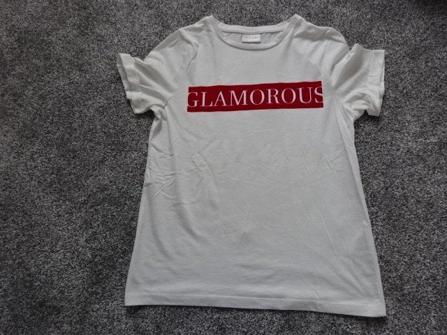 Heel mooi wit t-shirt / VILA / maat S / als NIEUW, Wit, Vila, Ophalen of Verzenden, Zo goed als nieuw