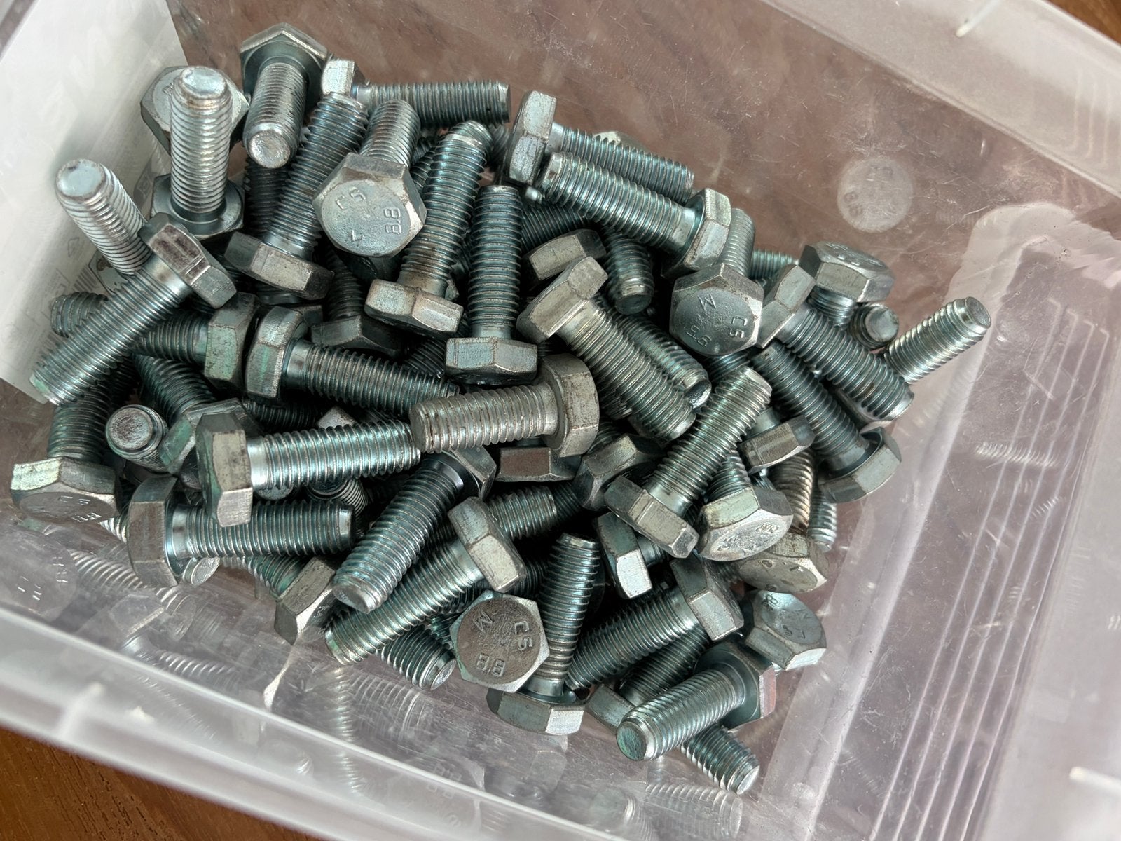 Bouten M10 x 3   100 stuks, Ophalen, Zo goed als nieuw, 250 mm of meer, Bouten of Moeren