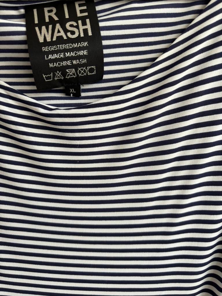 Irie Wash by Pauw blauw/wit gestreept shirt mt XL zgan, Kleding | Dames, Maat 46/48 (XL) of groter, Zo goed als nieuw, Korte mouw