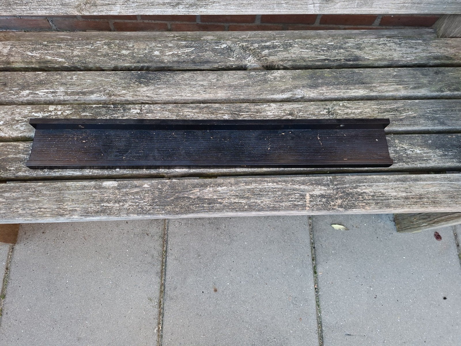 Zwart geverfde houten plank /fotoplank, Ophalen, Gebruikt