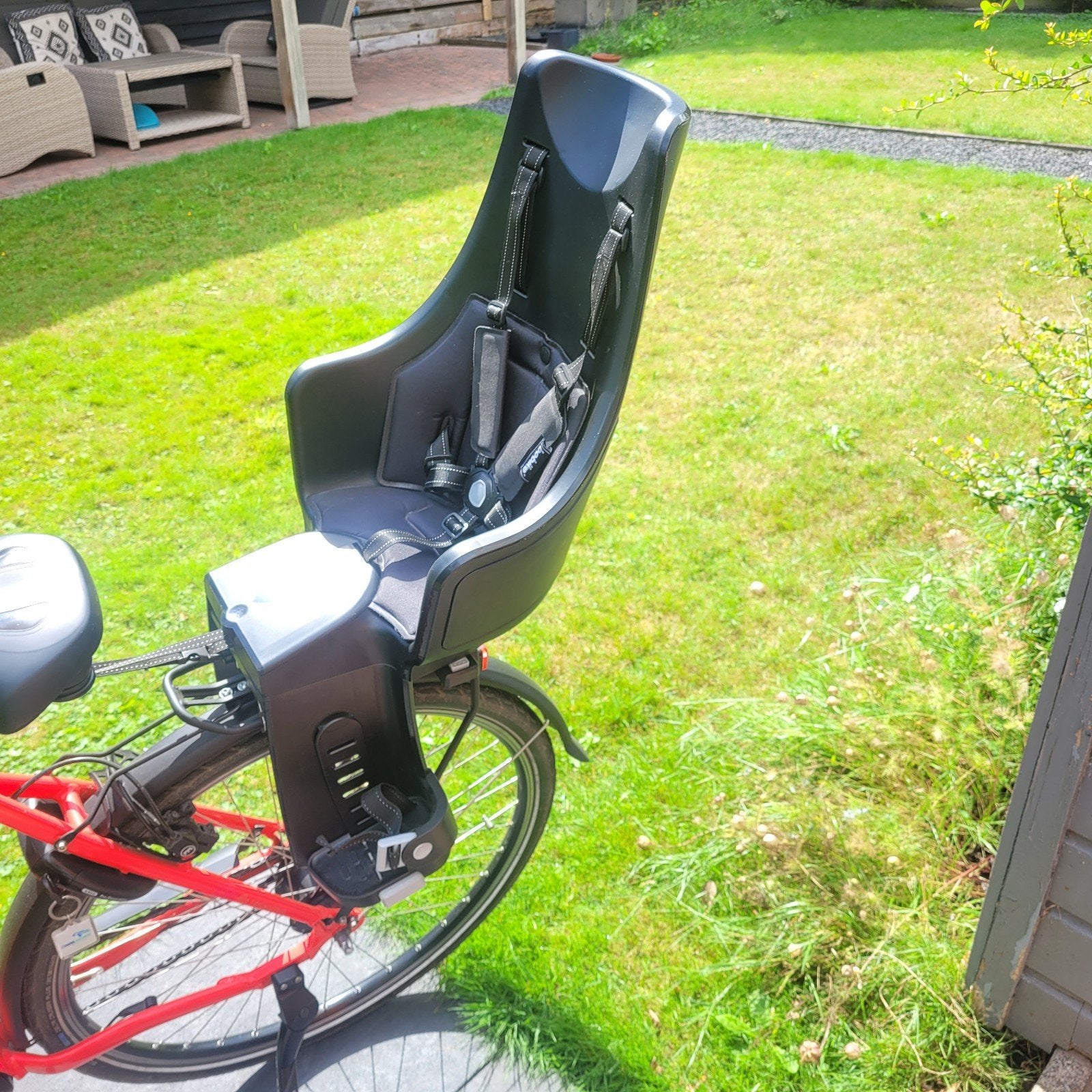 Bobike Exclusive Maxi Plus Achterzitje met LED, Fietsen en Brommers, Ophalen, Achterzitje, Voetsteuntjes, 9 t/m 18 kg